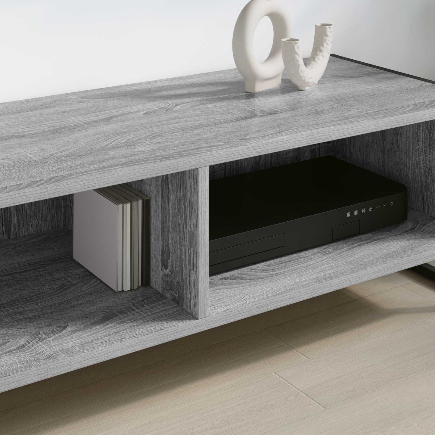 TV-Schränk 100 x 36,5 x 30,5 cm Graues Sonoma Holzwerkstoff