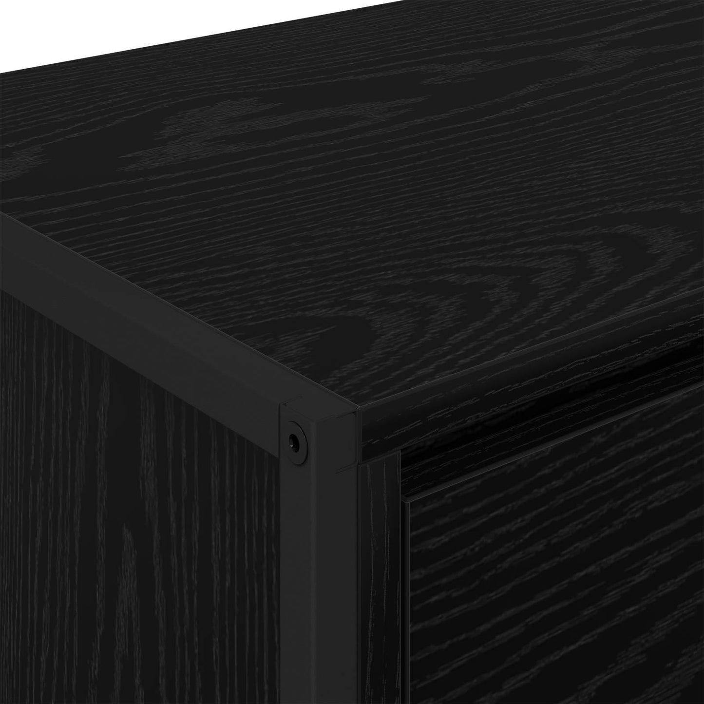 TV-Schränk 100 x 36 x 49,5 cm Schwarz Eichen-Optik