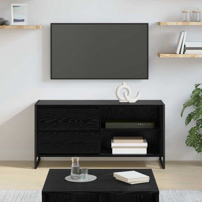 TV-Schränk 100 x 36 x 49,5 cm Schwarz Eichen-Optik