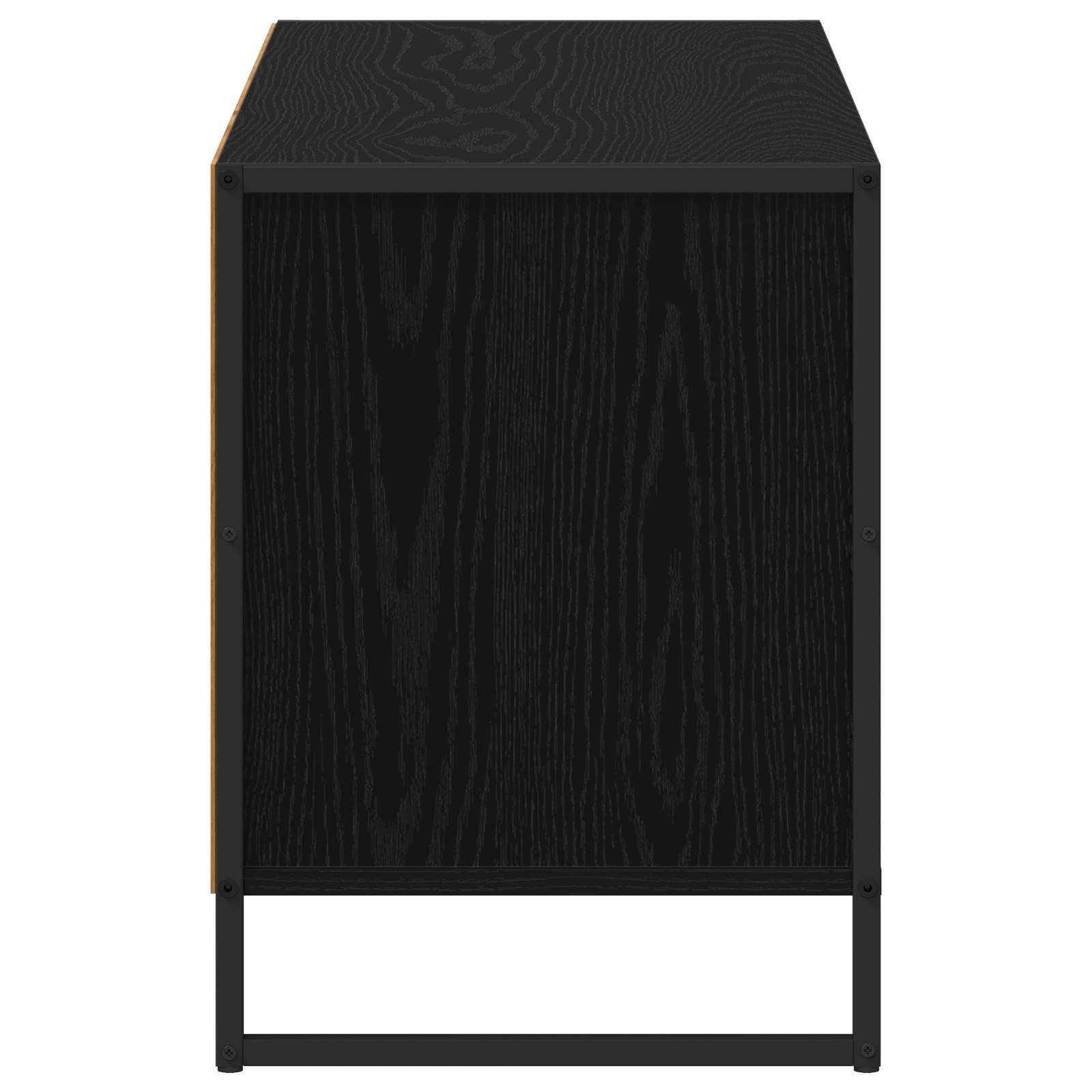 TV-Schränk 100 x 36 x 49,5 cm Schwarz Eichen-Optik