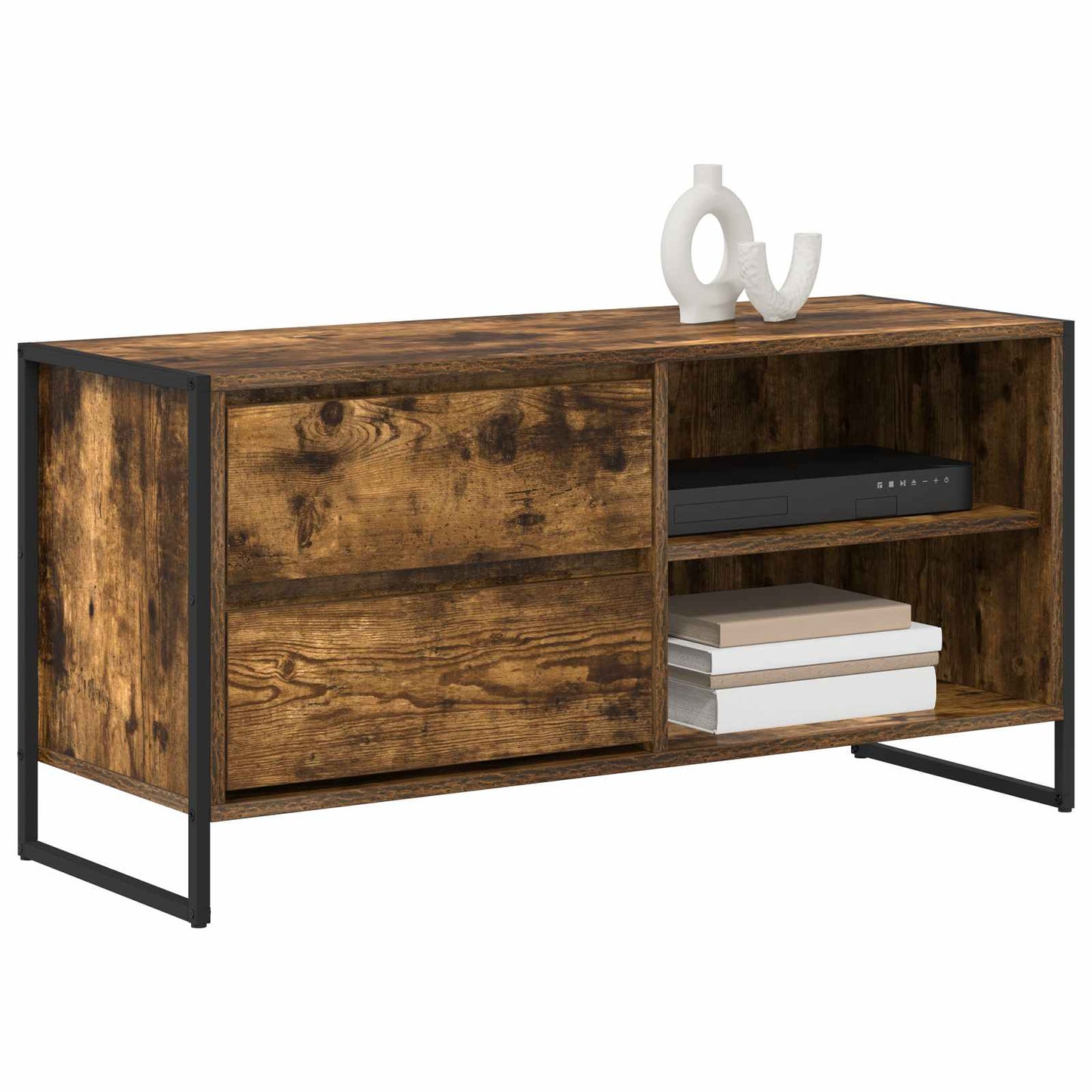TV-Schränk 100 x 36 x 49,5 cm Raucharbe Holzwerkstoff