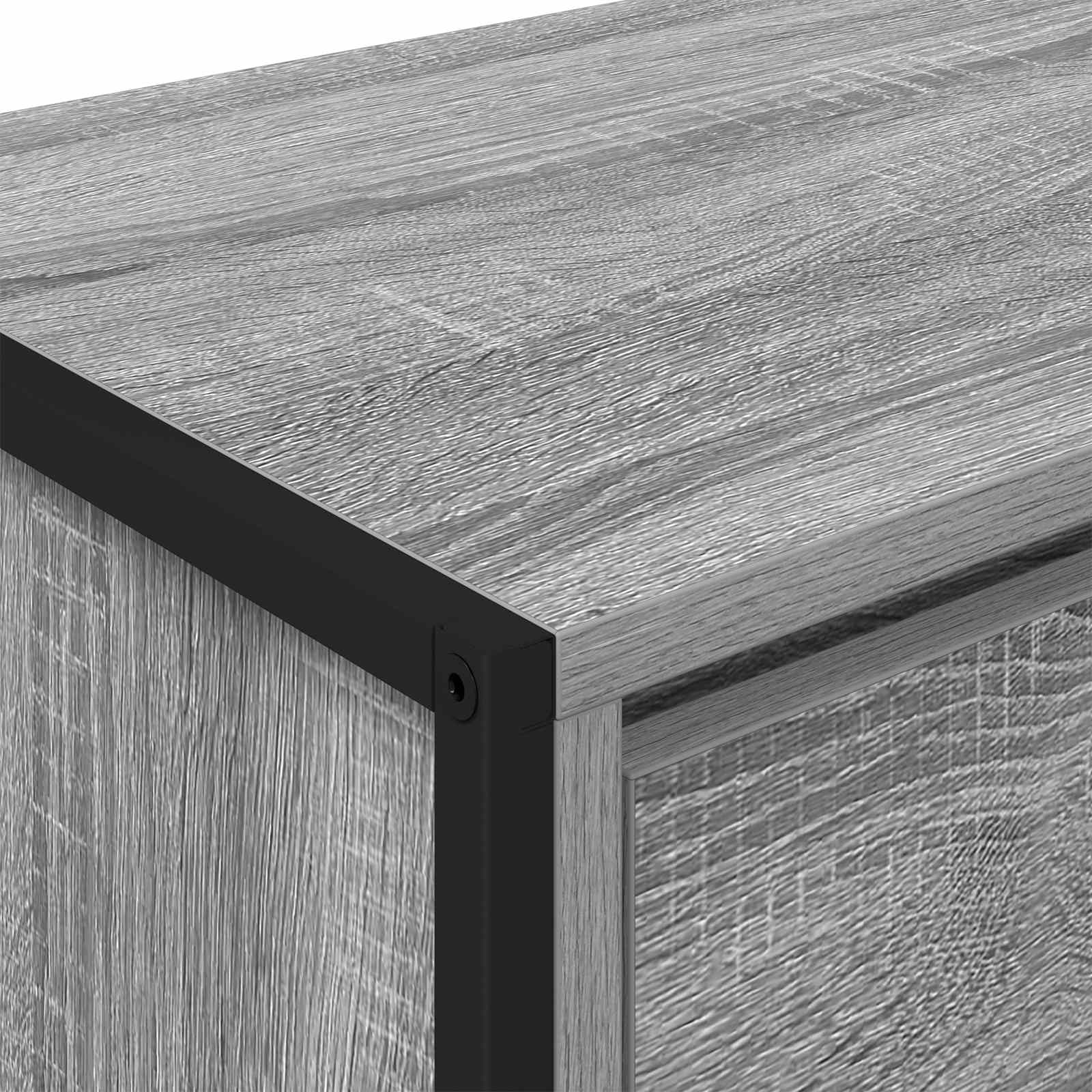 TV-Schränk 100 x 36 x 49,5 cm Graues Sonoma Holzwerkstoff