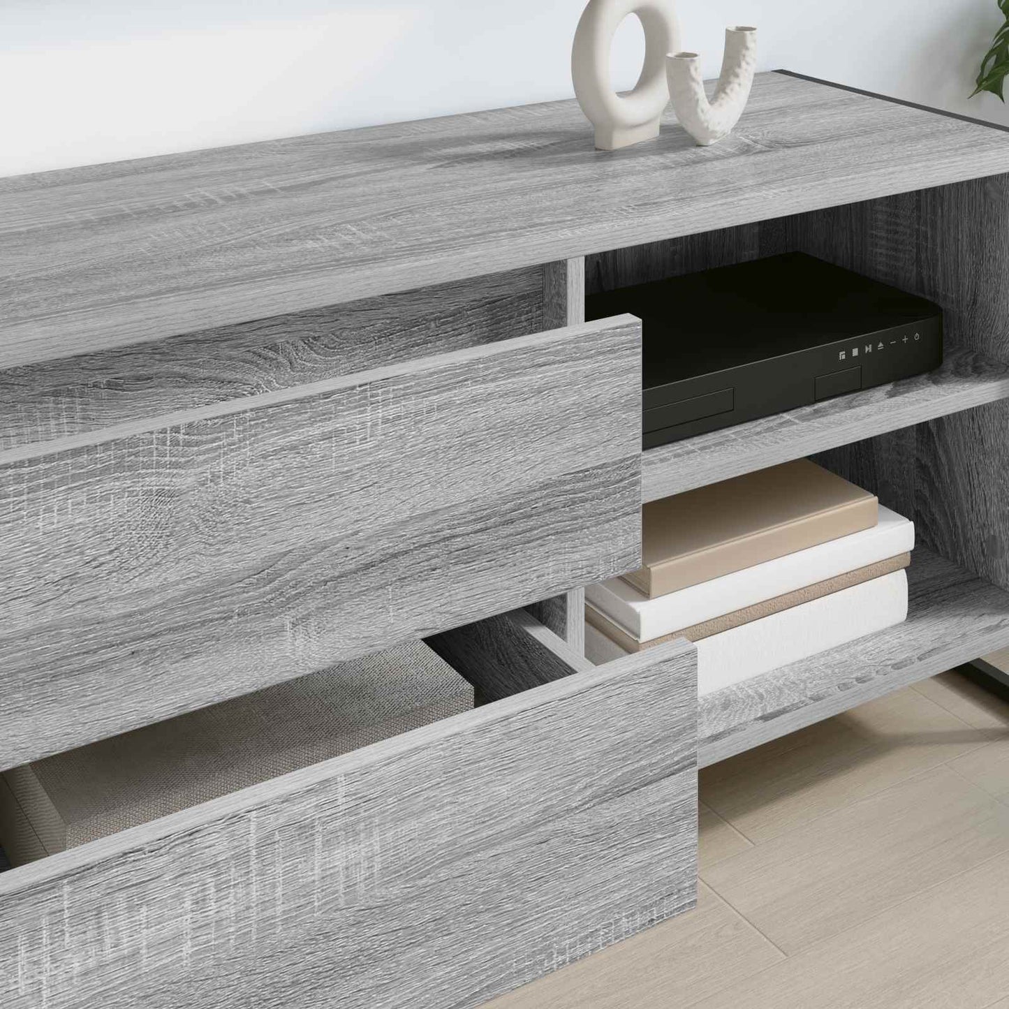 TV-Schränk 100 x 36 x 49,5 cm Graues Sonoma Holzwerkstoff