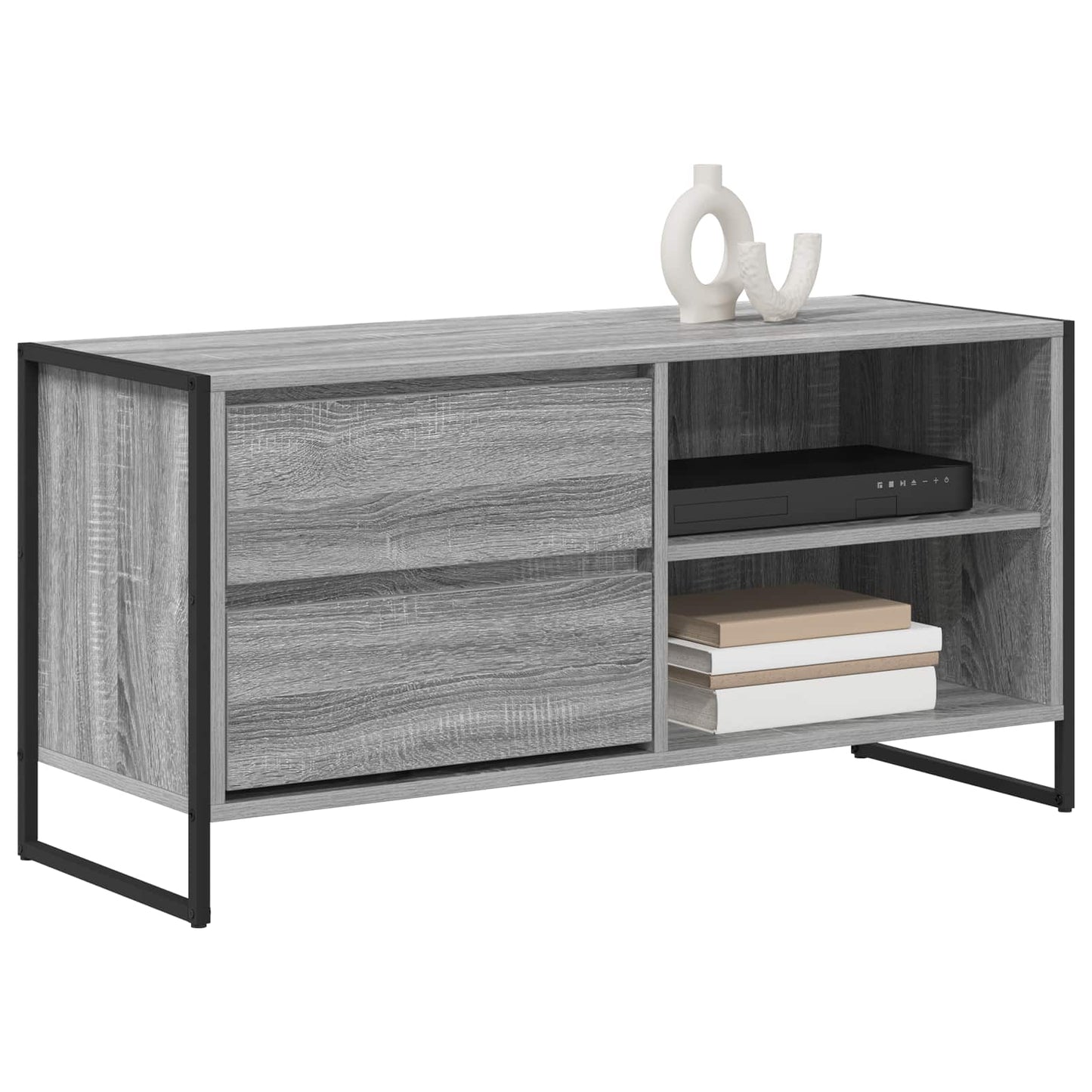 TV-Schränk 100 x 36 x 49,5 cm Graues Sonoma Holzwerkstoff