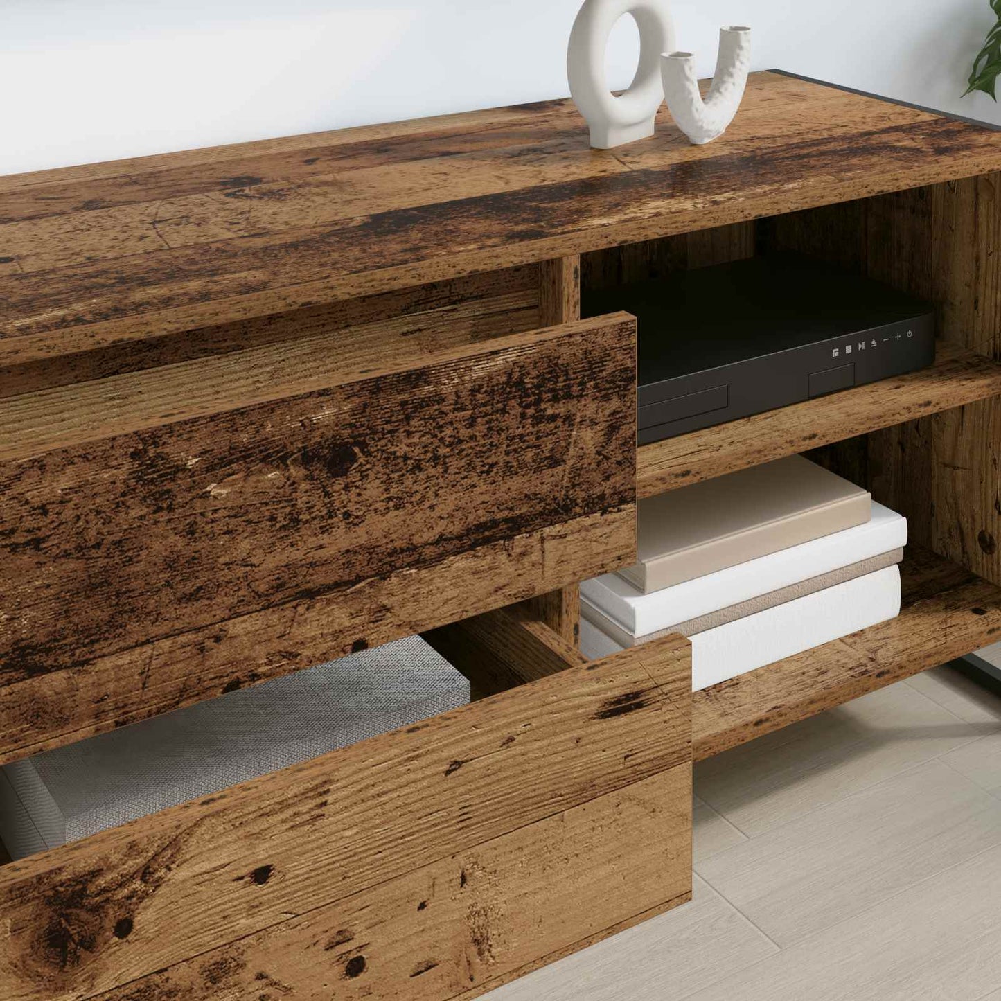 TV-Schränk 100 x 36 x 49,5 cm Altholz Holzwerkstoff