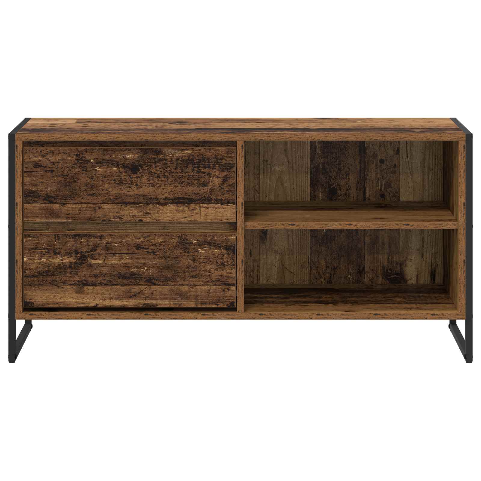 TV-Schränk 100 x 36 x 49,5 cm Altholz Holzwerkstoff