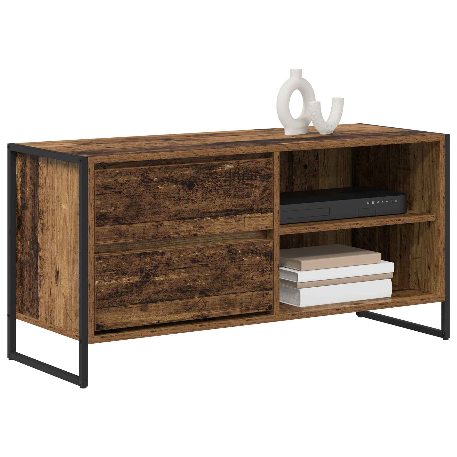 TV-Schränk 100 x 36 x 49,5 cm Altholz Holzwerkstoff