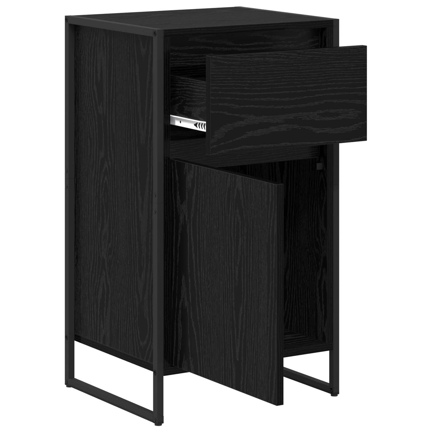 Sideboard Schwarz Eichen-Optik 43 x 36 x 75,5 cm Holzwerkstoff