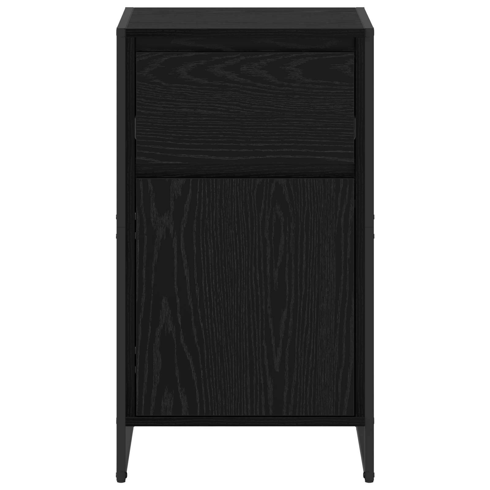 Sideboard Schwarz Eichen-Optik 43 x 36 x 75,5 cm Holzwerkstoff