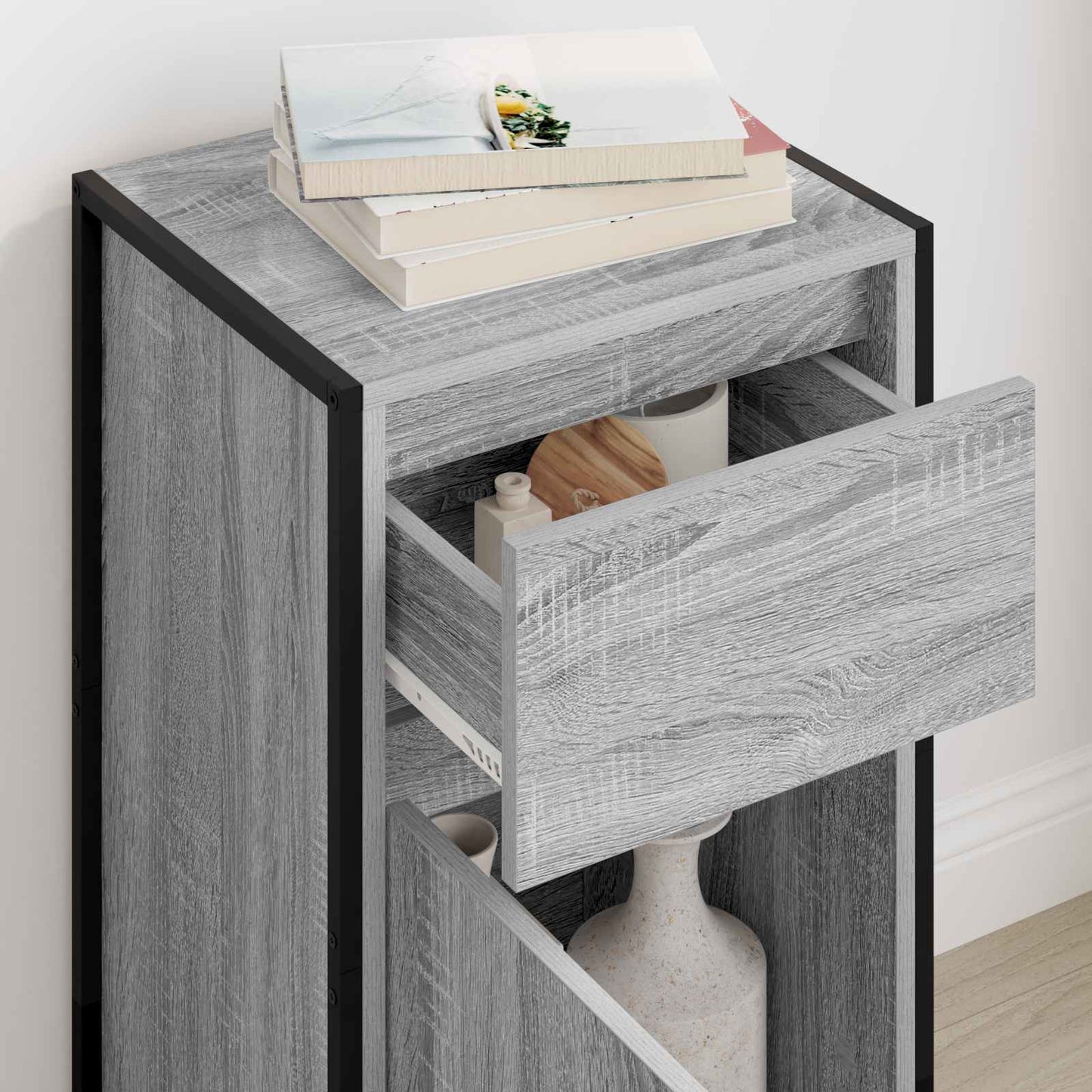 Sideboard Graues Sonoma 43 x 36 x 75,5 cm Holzwerkstoff