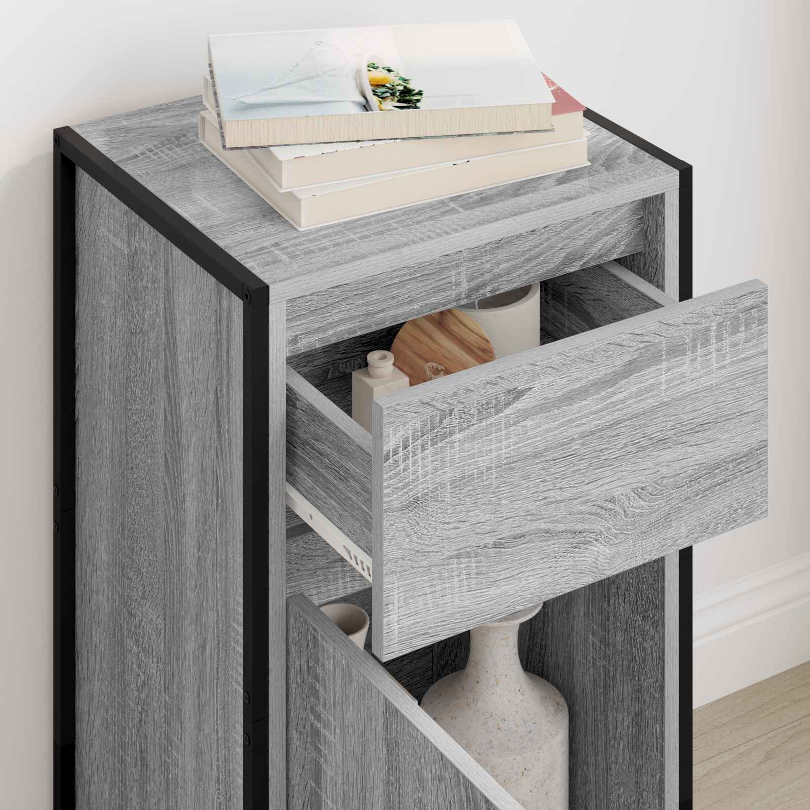 Sideboard Graues Sonoma 43 x 36 x 75,5 cm Holzwerkstoff