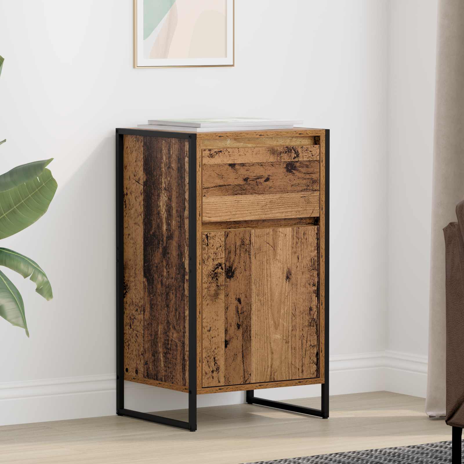 Sideboard Altholz 43 x 36 x 75,5 cm Holzwerkstoff