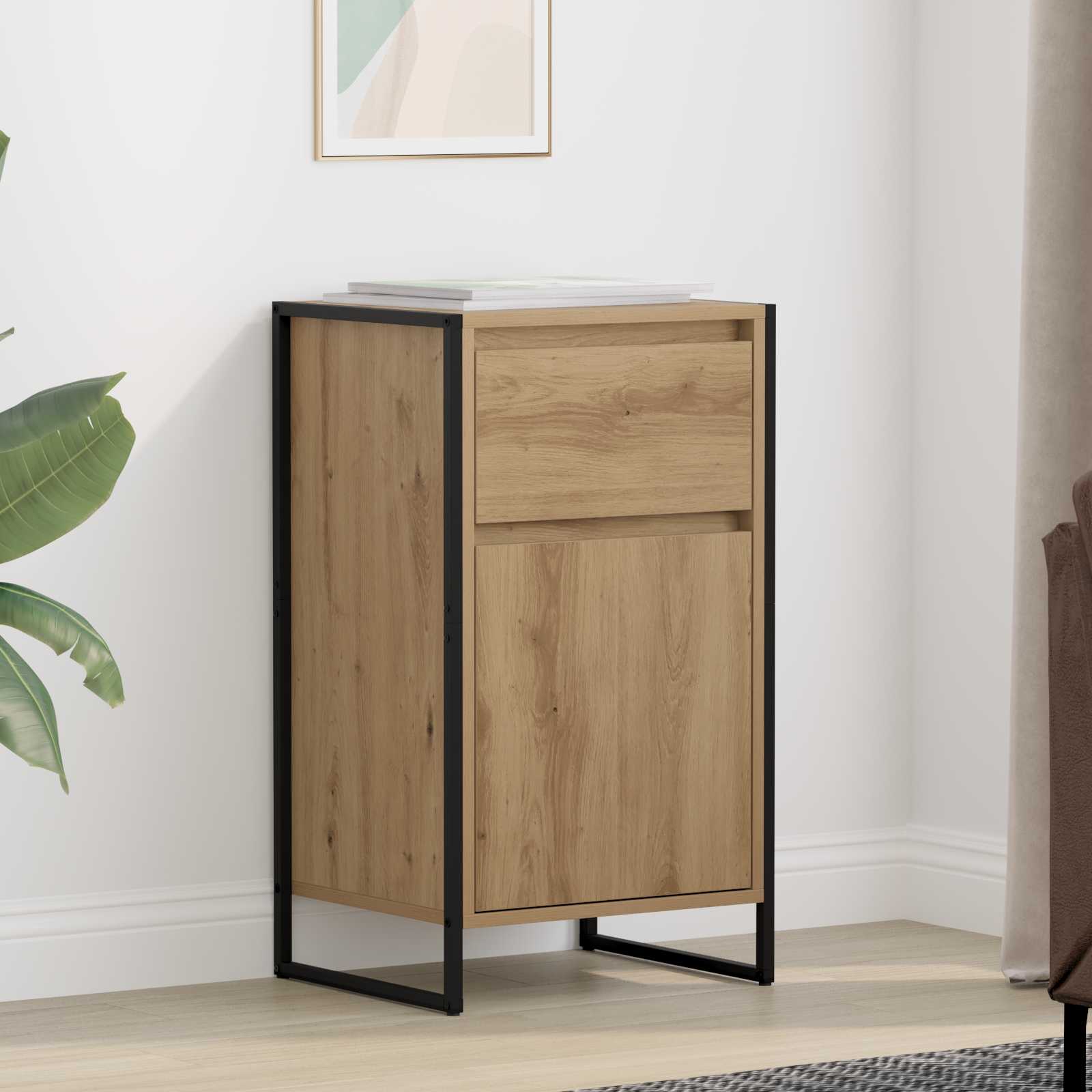 Sideboard Kunsthandwerk Eiche 43 x 36 x 75,5 cm Holzwerkstoff
