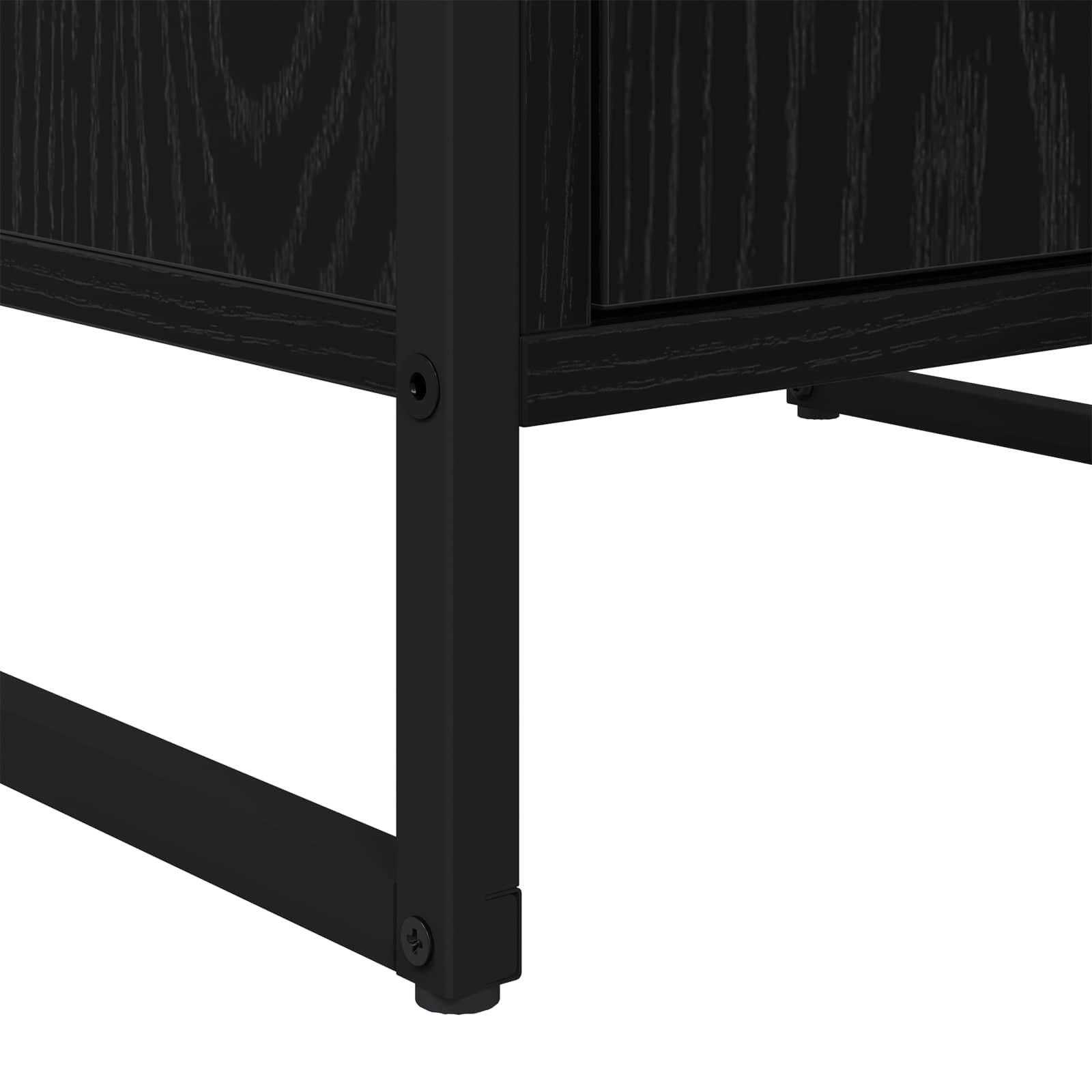 Sideboard Schwarz Eichen-Optik 43 x 36 x 75,5 cm Holzwerkstoff