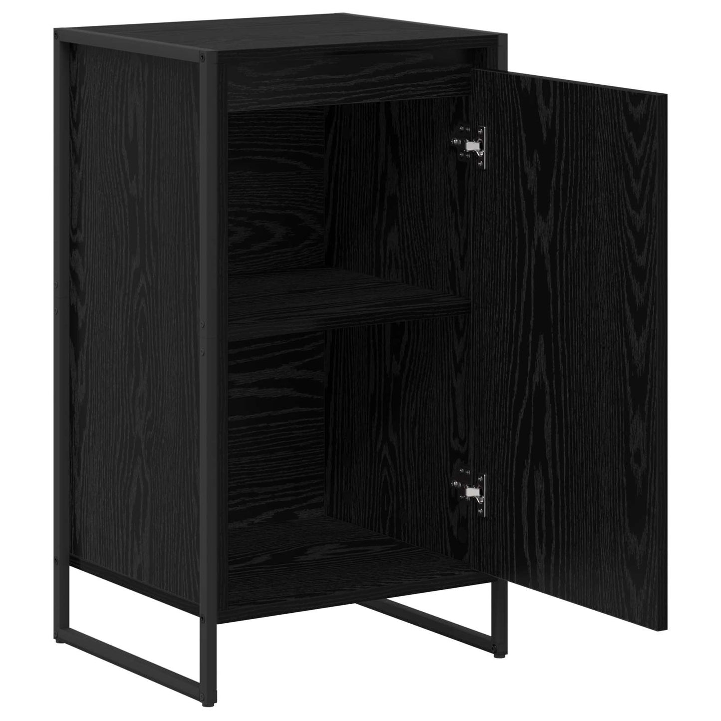 Sideboard Schwarz Eichen-Optik 43 x 36 x 75,5 cm Holzwerkstoff