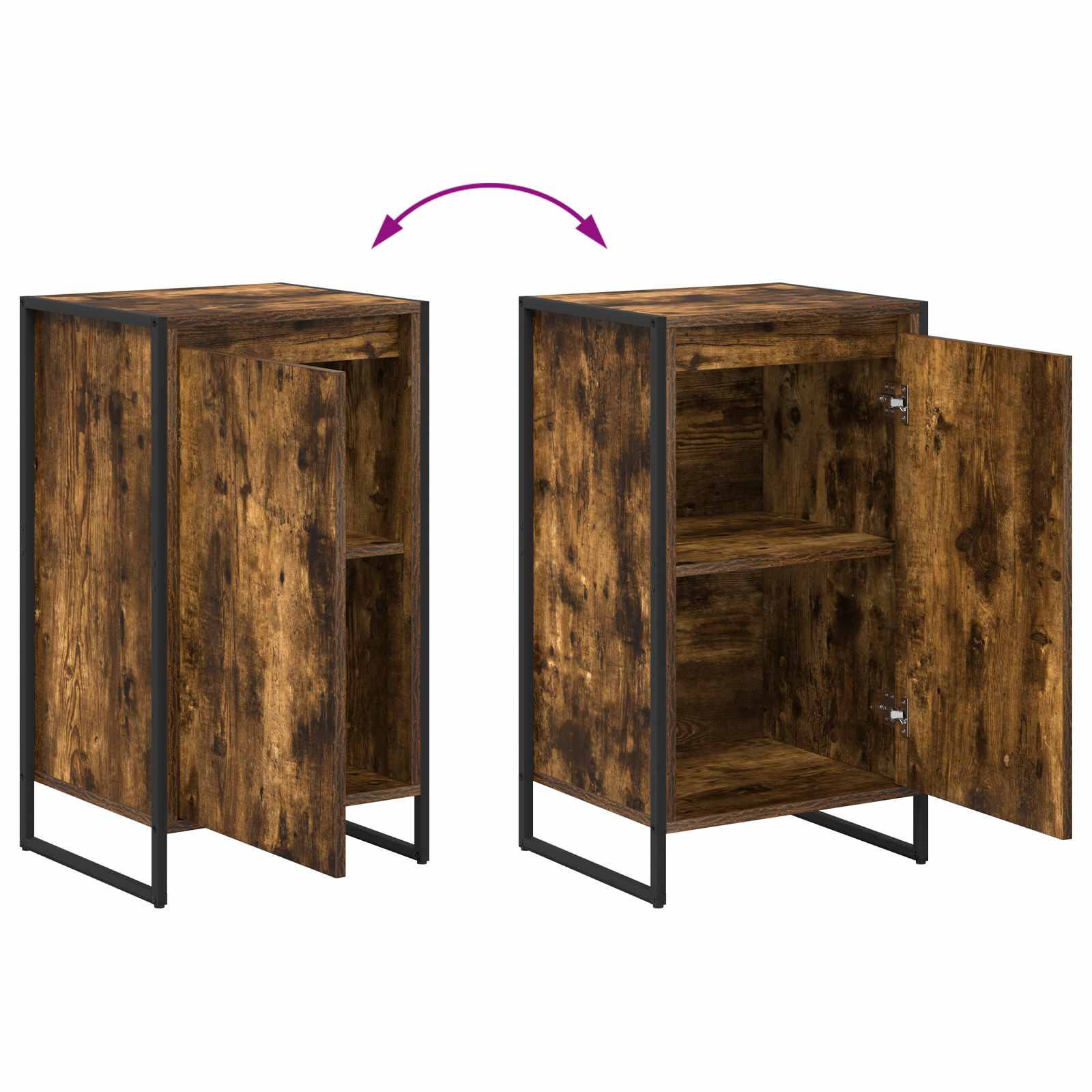 Sideboard Raucharbe 43 x 36 x 75,5 cm Holzwerkstoff