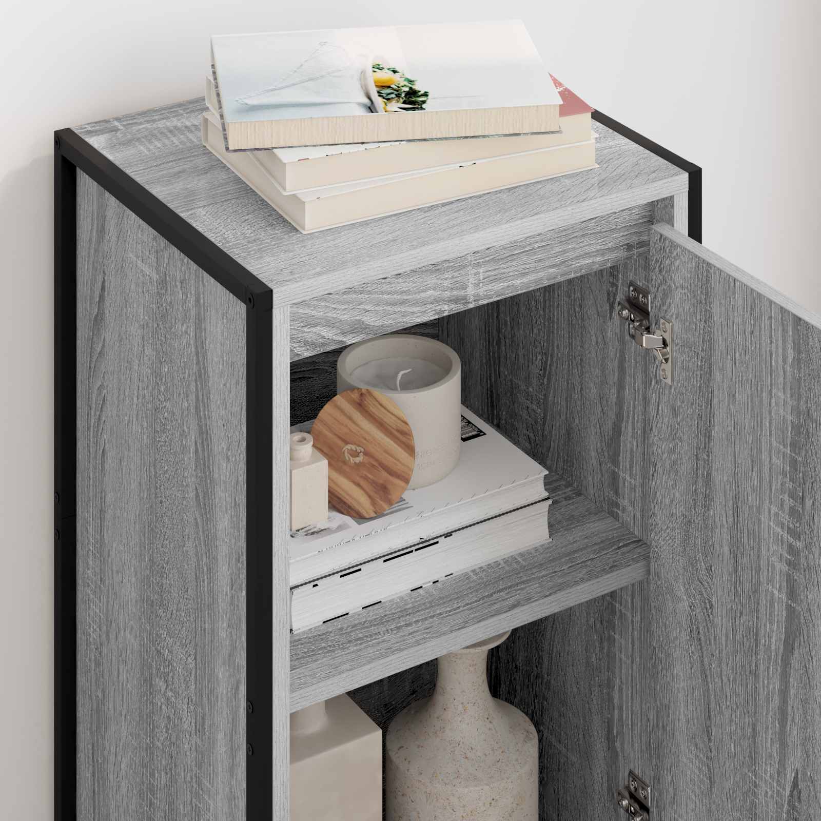 Sideboard Sonoma-Grau 43 x 36 x 75,5 cm Holzwerkstoff