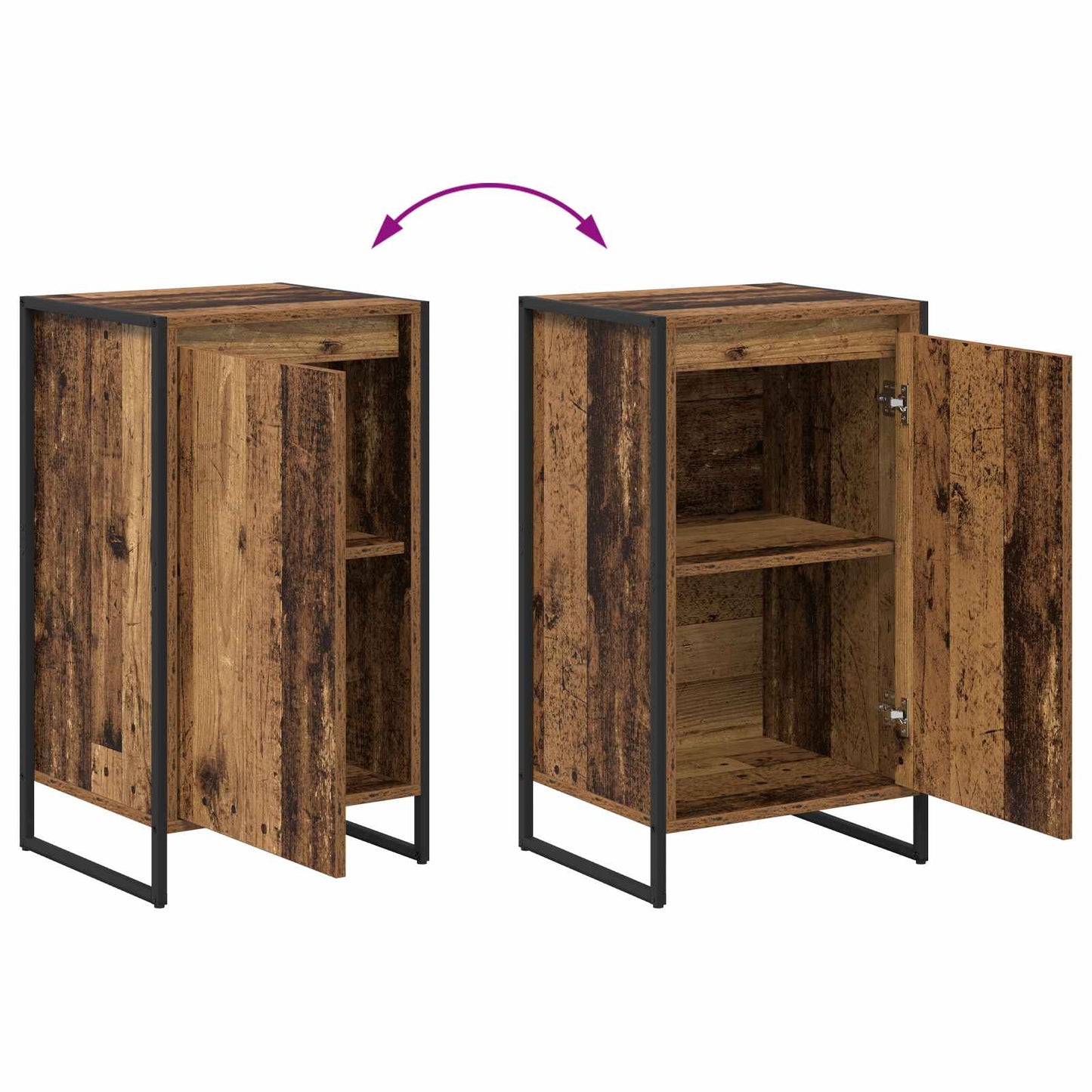 Sideboard Altholz 43 x 36 x 75,5 cm Holzwerkstoff