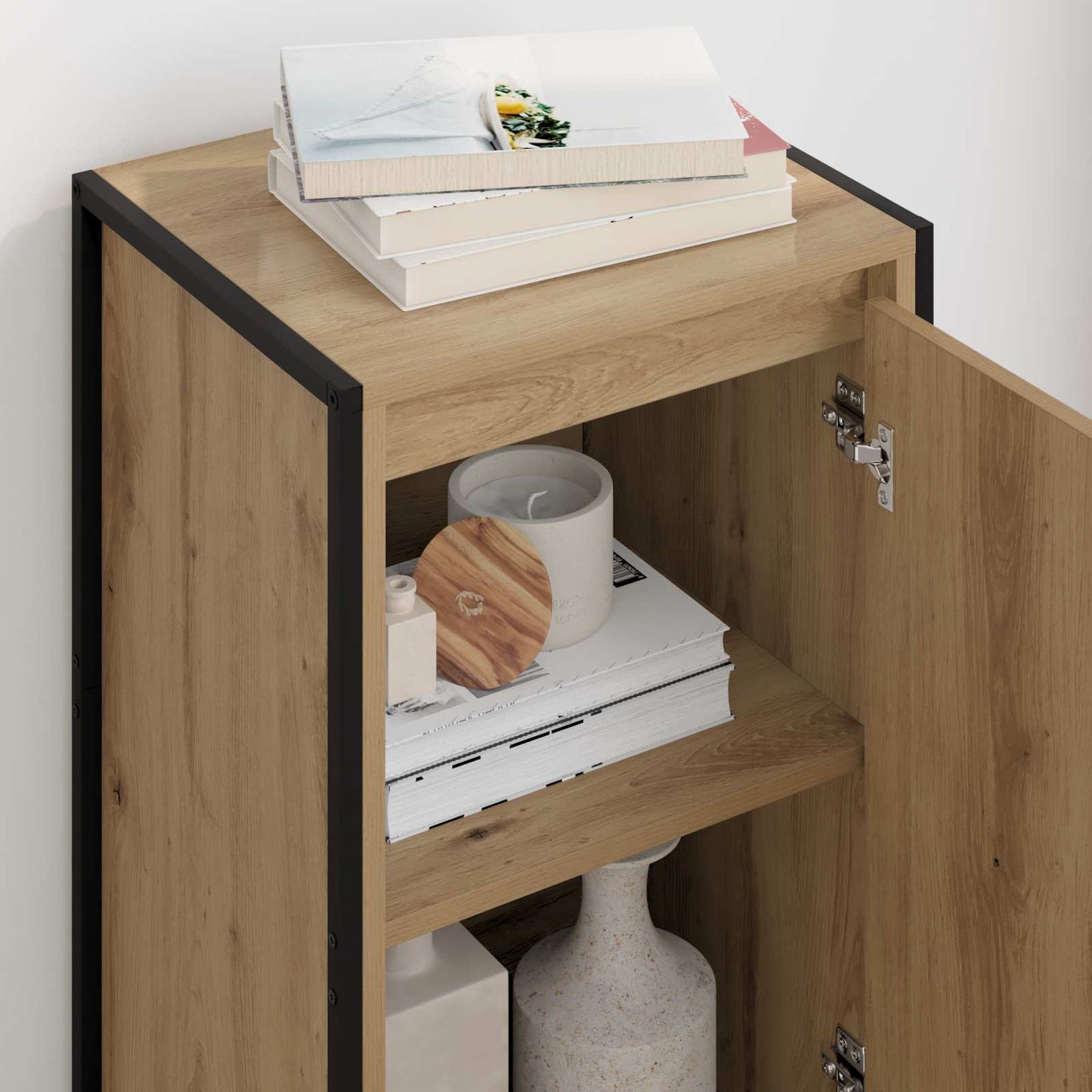Sideboard Kunsthandwerk Eiche 43 x 36 x 75,5 cm Holzwerkstoff