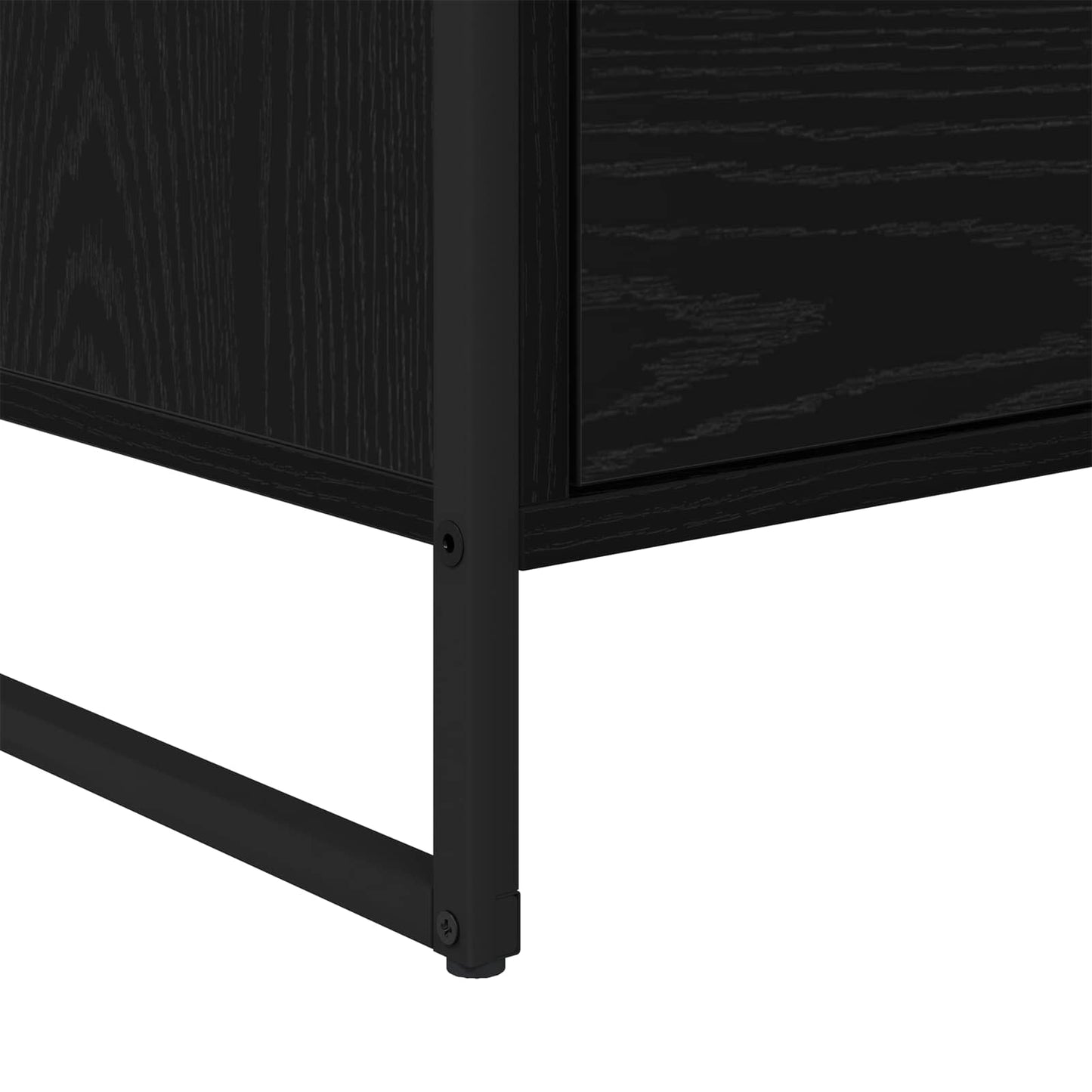 Sideboard Schwarz Eichen-Optik 79 x 36 x 75.5 cm Holzwerkstoff