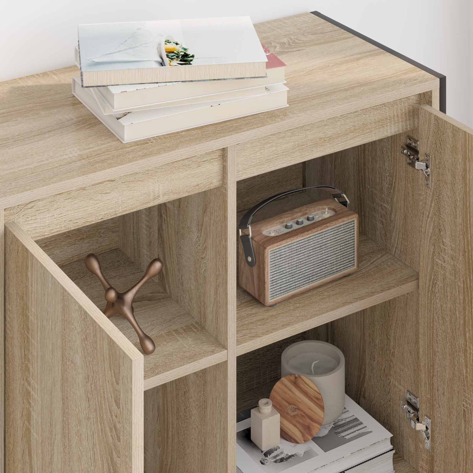 Seitenschrank Sonoma 79 x 36 x 75 cm Holzwerkstoff