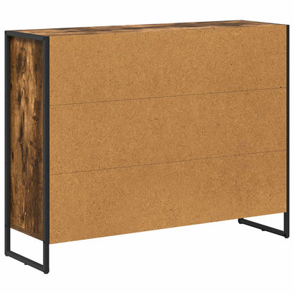 Seitenschrank Räuchereiche 96,5 x 30 x 75 cm Holzwerkstoff