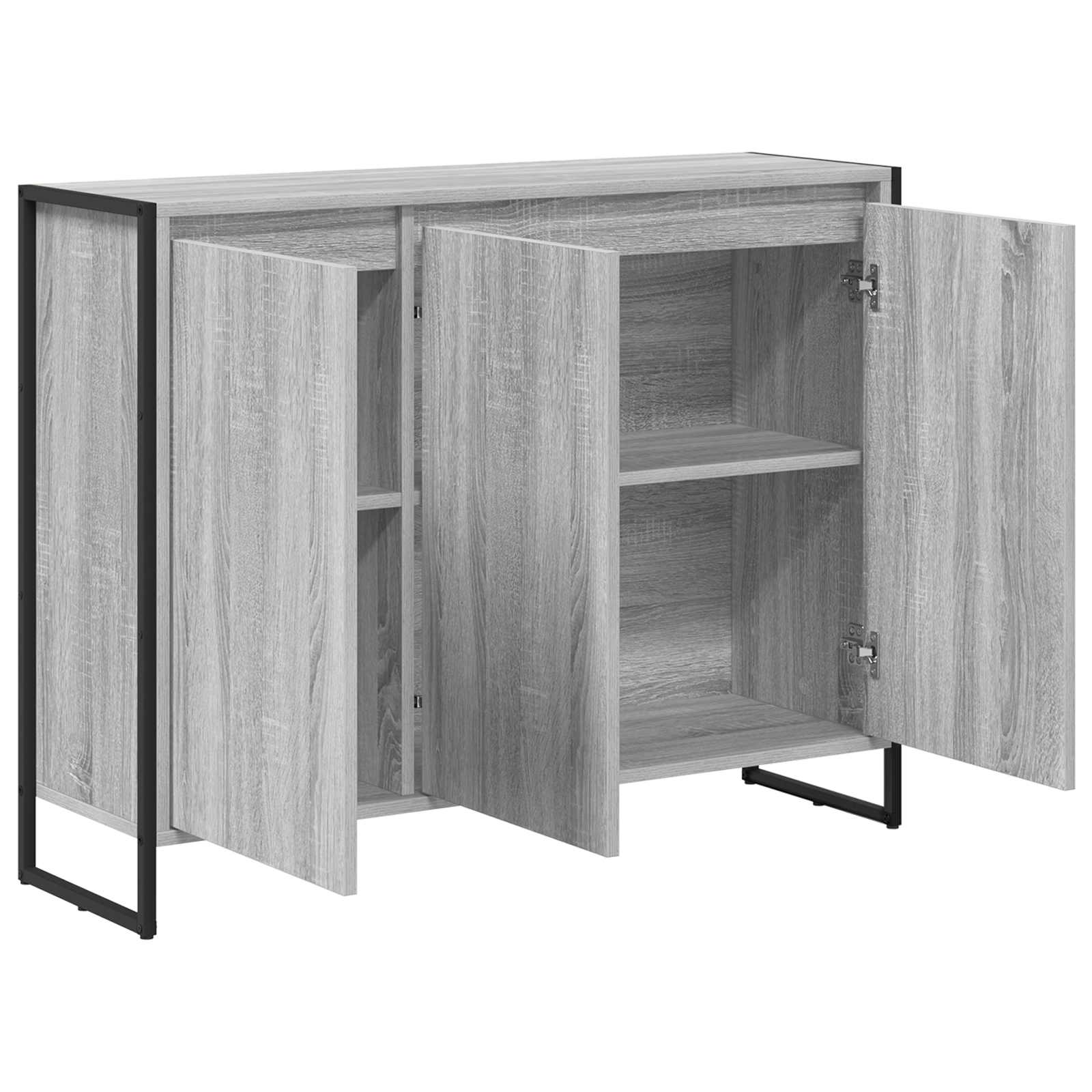 Seitenschrank Graues Sonoma 96,5 x 30 x 75 cm Holzwerkstoff