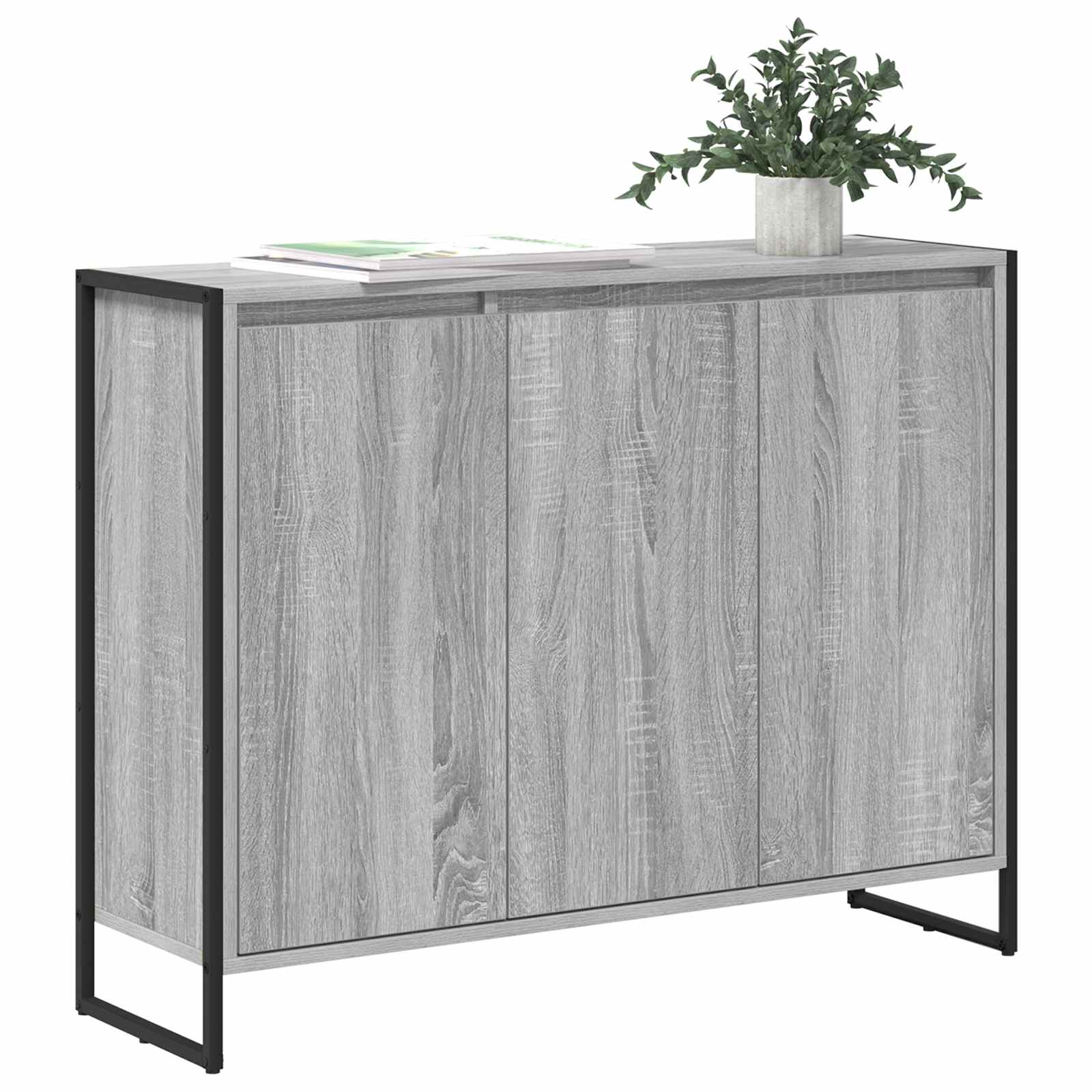 Seitenschrank Graues Sonoma 96,5 x 30 x 75 cm Holzwerkstoff