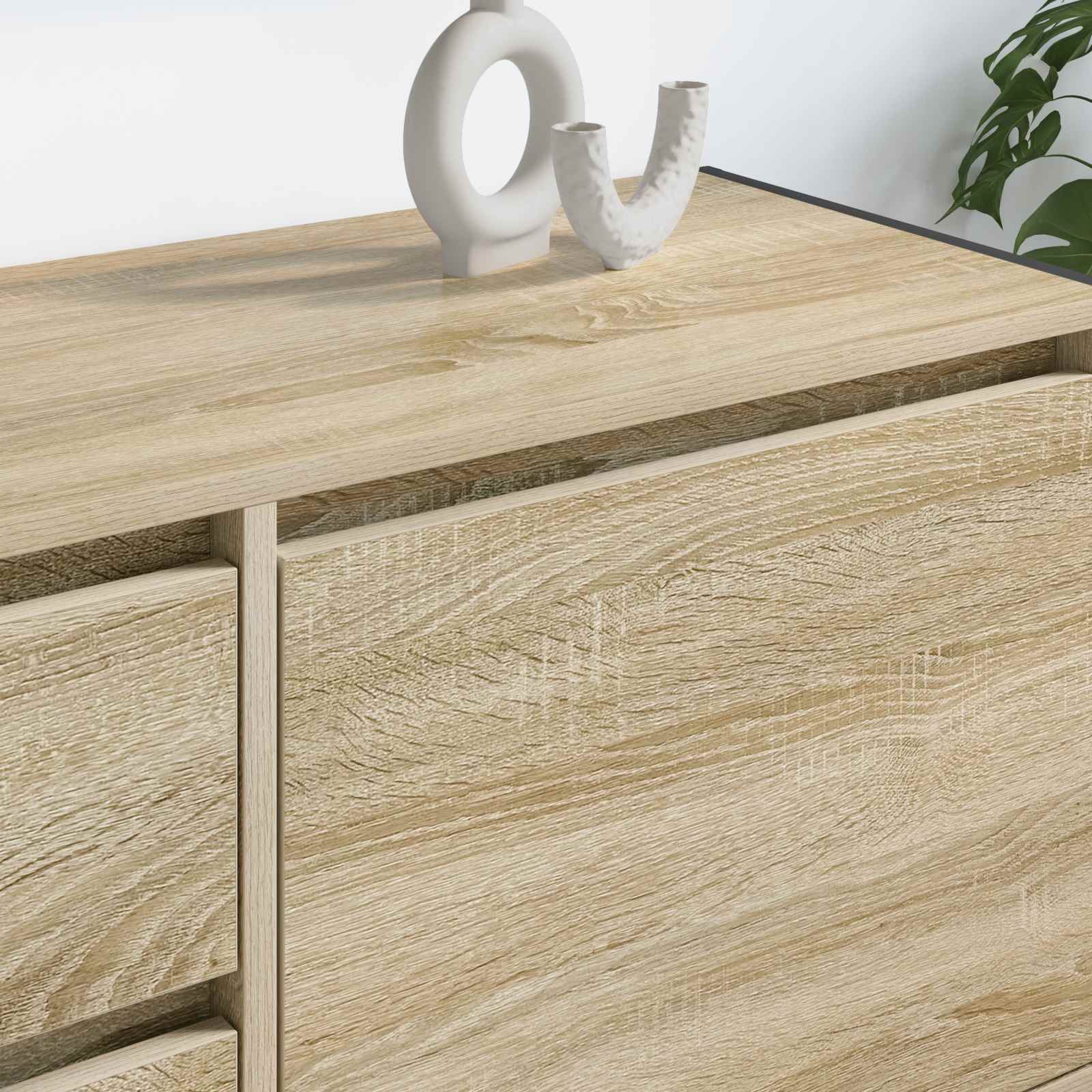 TV-Schränk 100 x 36 x 49.5 cm Sonoma Holzwerkstoff