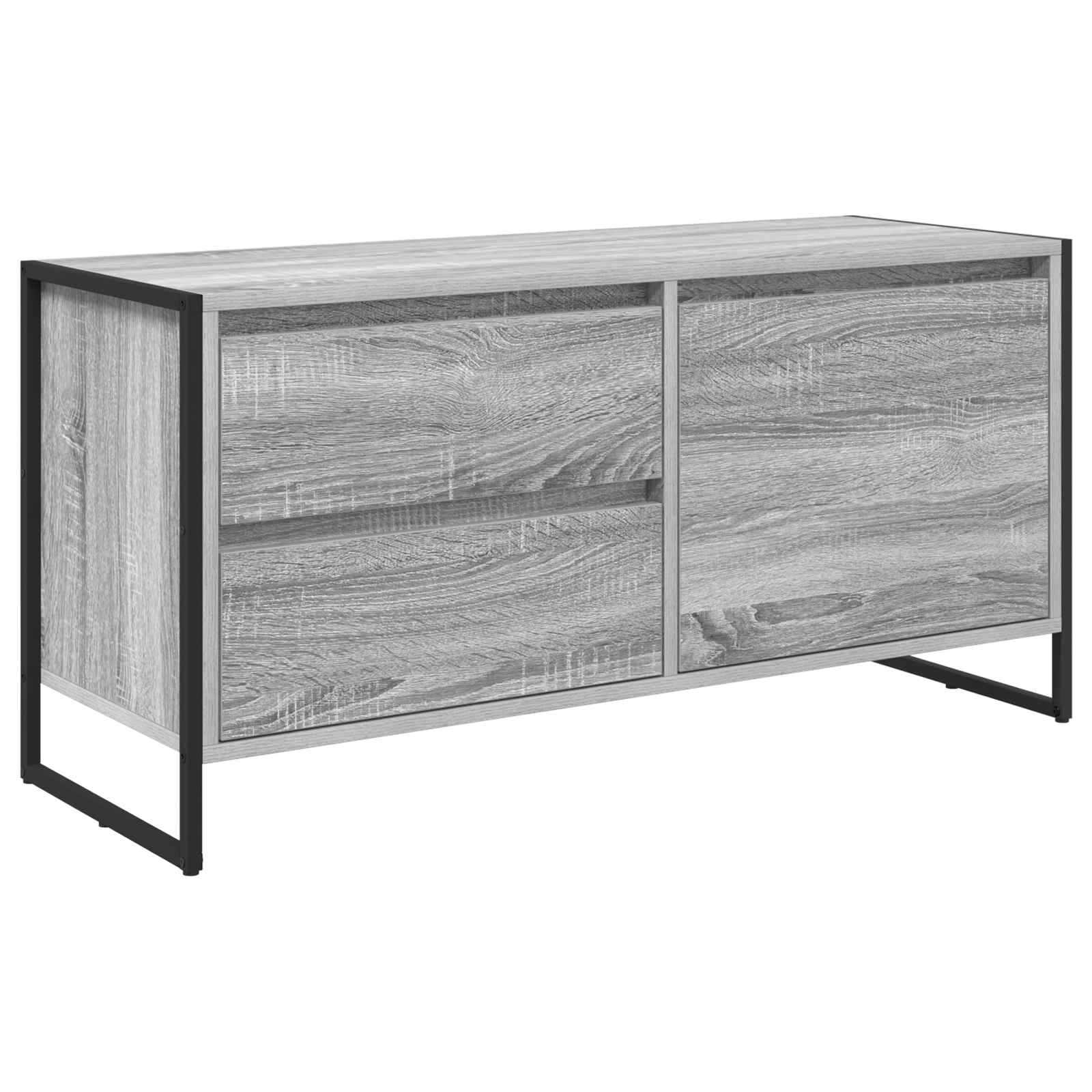 TV-Schränk 100 x 36 x 49.5 cm Graues Sonoma Holzwerkstoff
