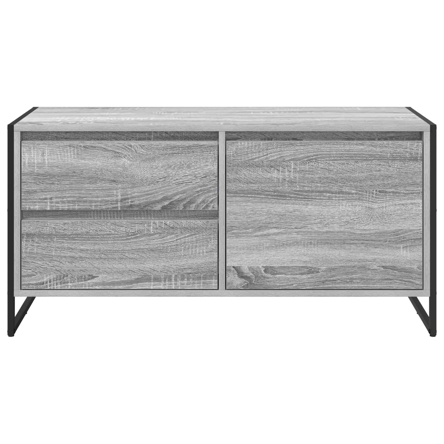 TV-Schränk 100 x 36 x 49.5 cm Graues Sonoma Holzwerkstoff