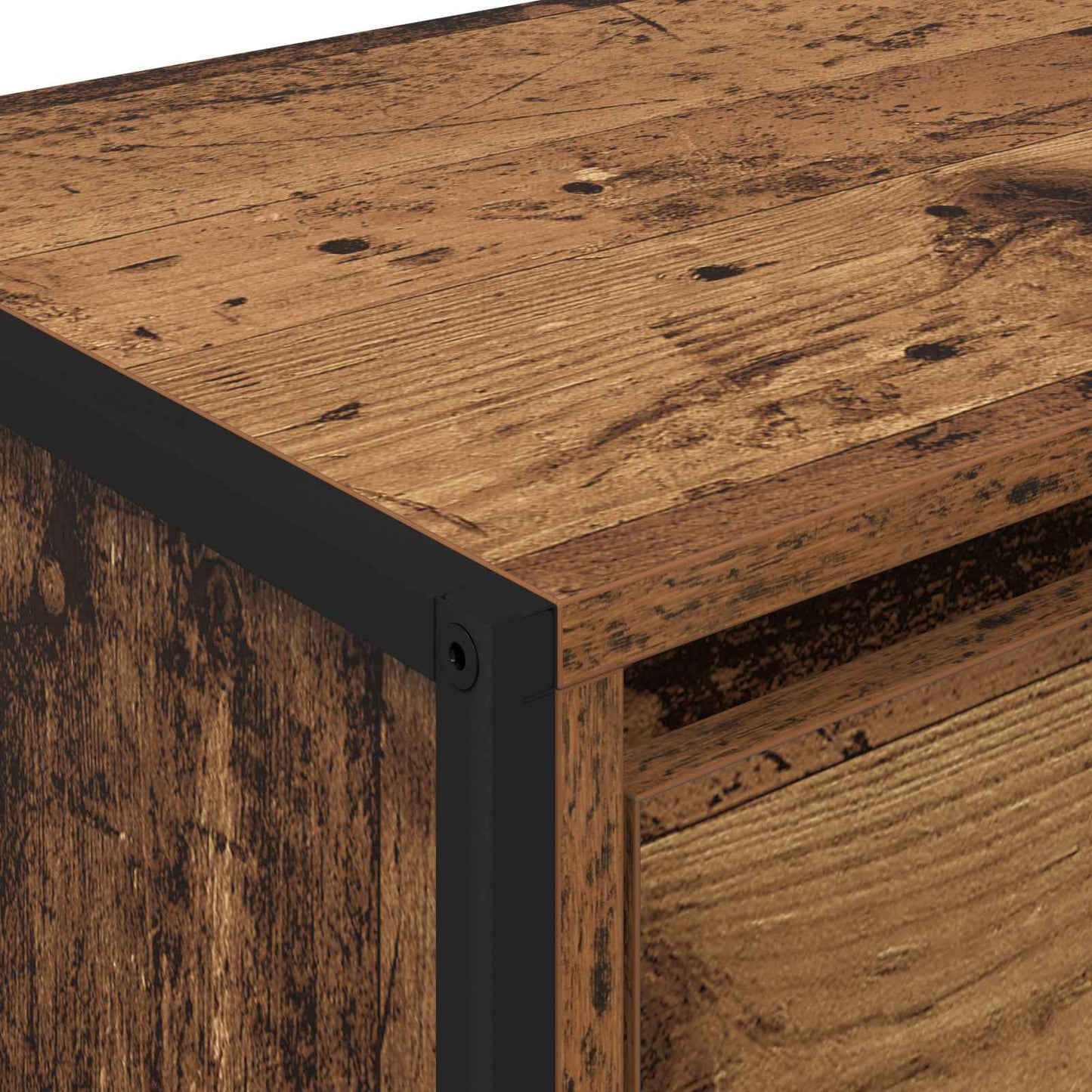 TV-Schränk 100 x 36 x 49.5 cm Altholz Holzwerkstoff