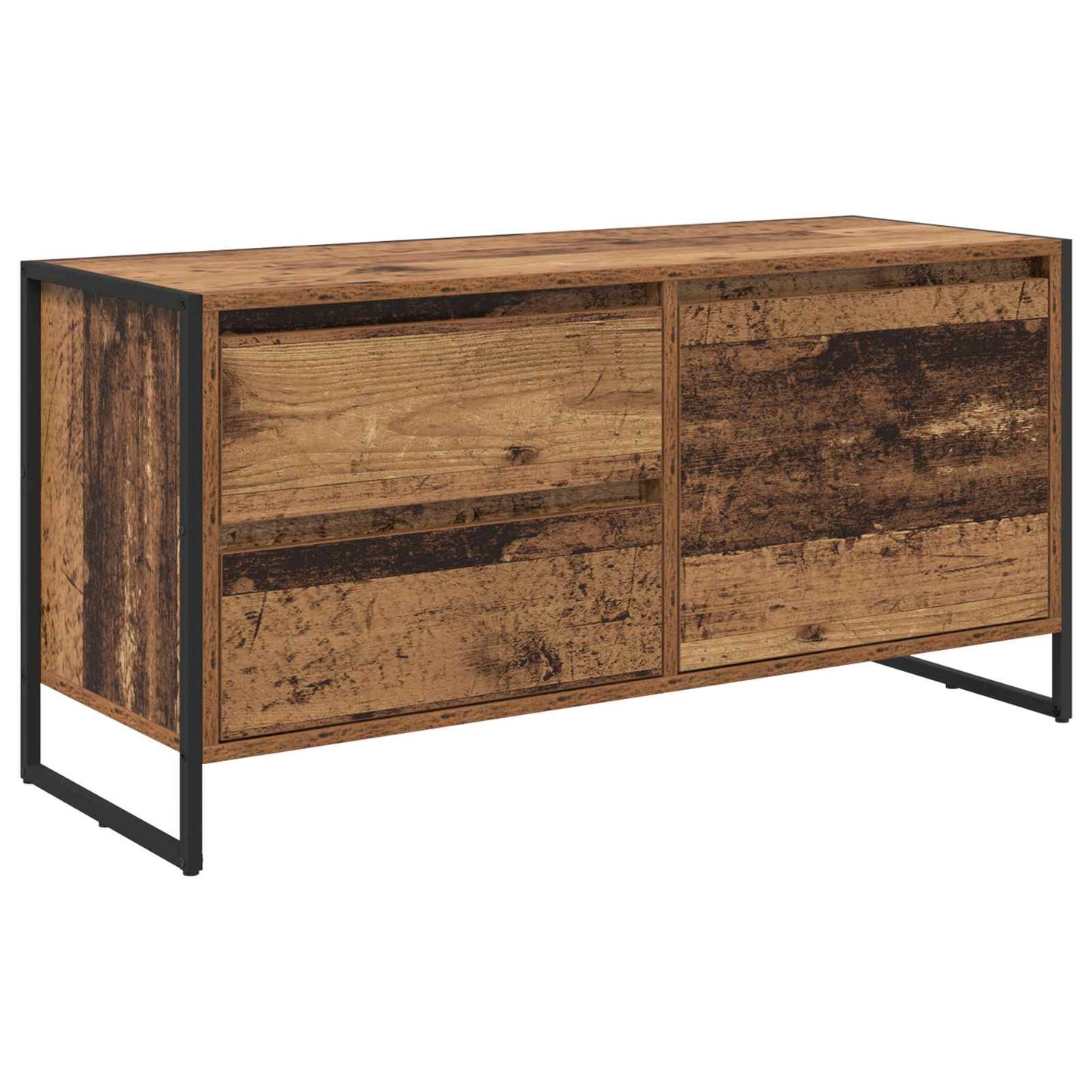 TV-Schränk 100 x 36 x 49.5 cm Altholz Holzwerkstoff