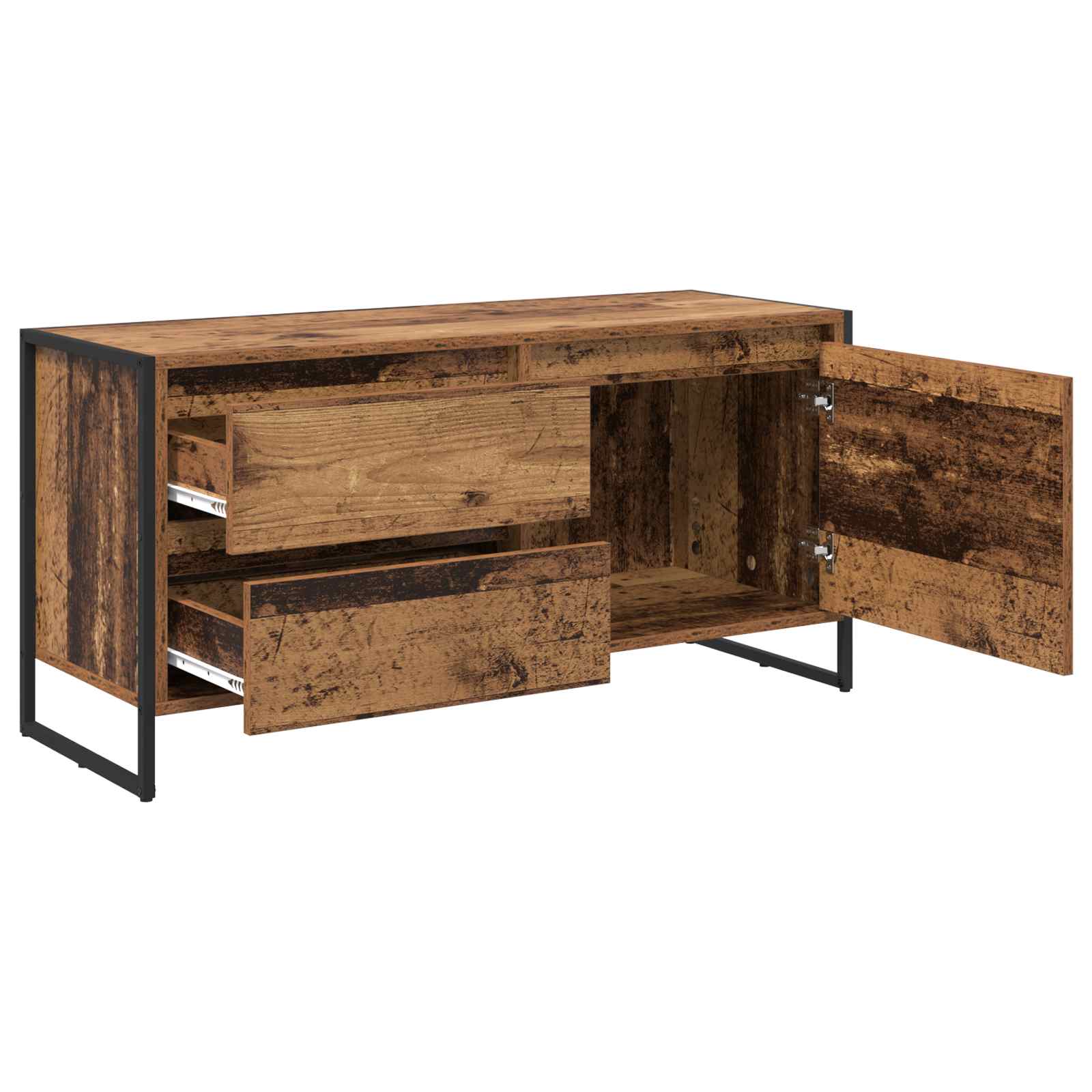 TV-Schränk 100 x 36 x 49.5 cm Altholz Holzwerkstoff