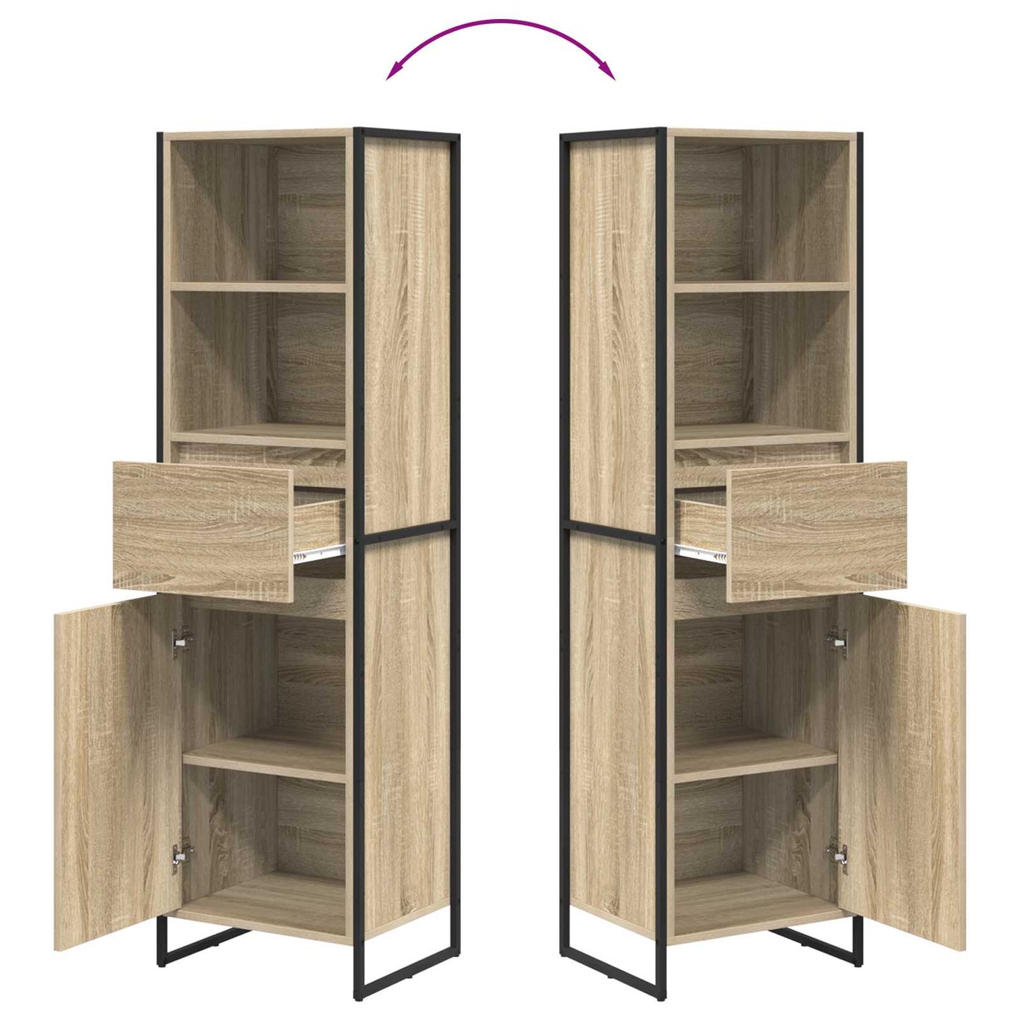Bücherregal Sonoma 43 x 36 x 150,5 cm Holzwerkstoff