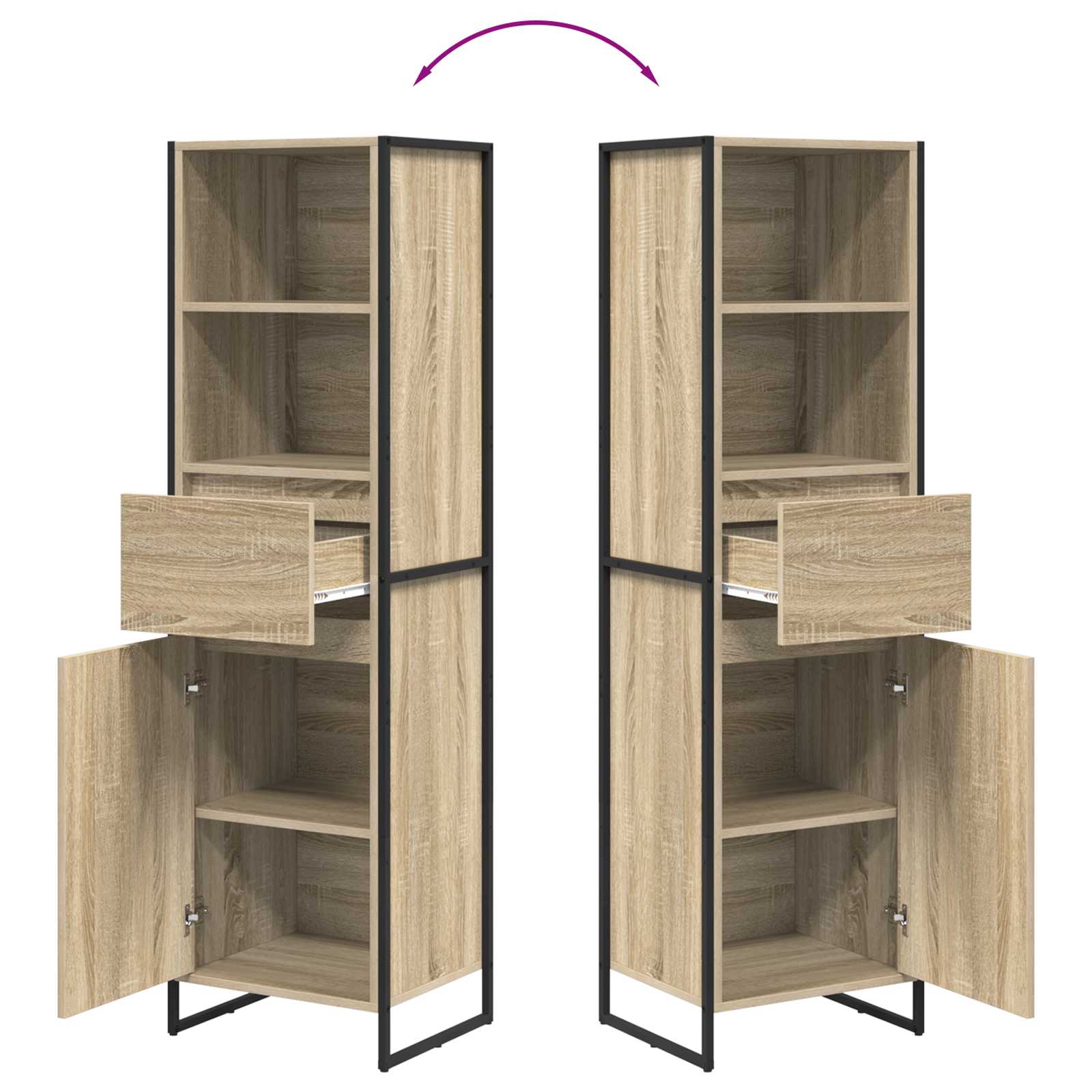 Bücherregal Sonoma 43 x 36 x 150,5 cm Holzwerkstoff