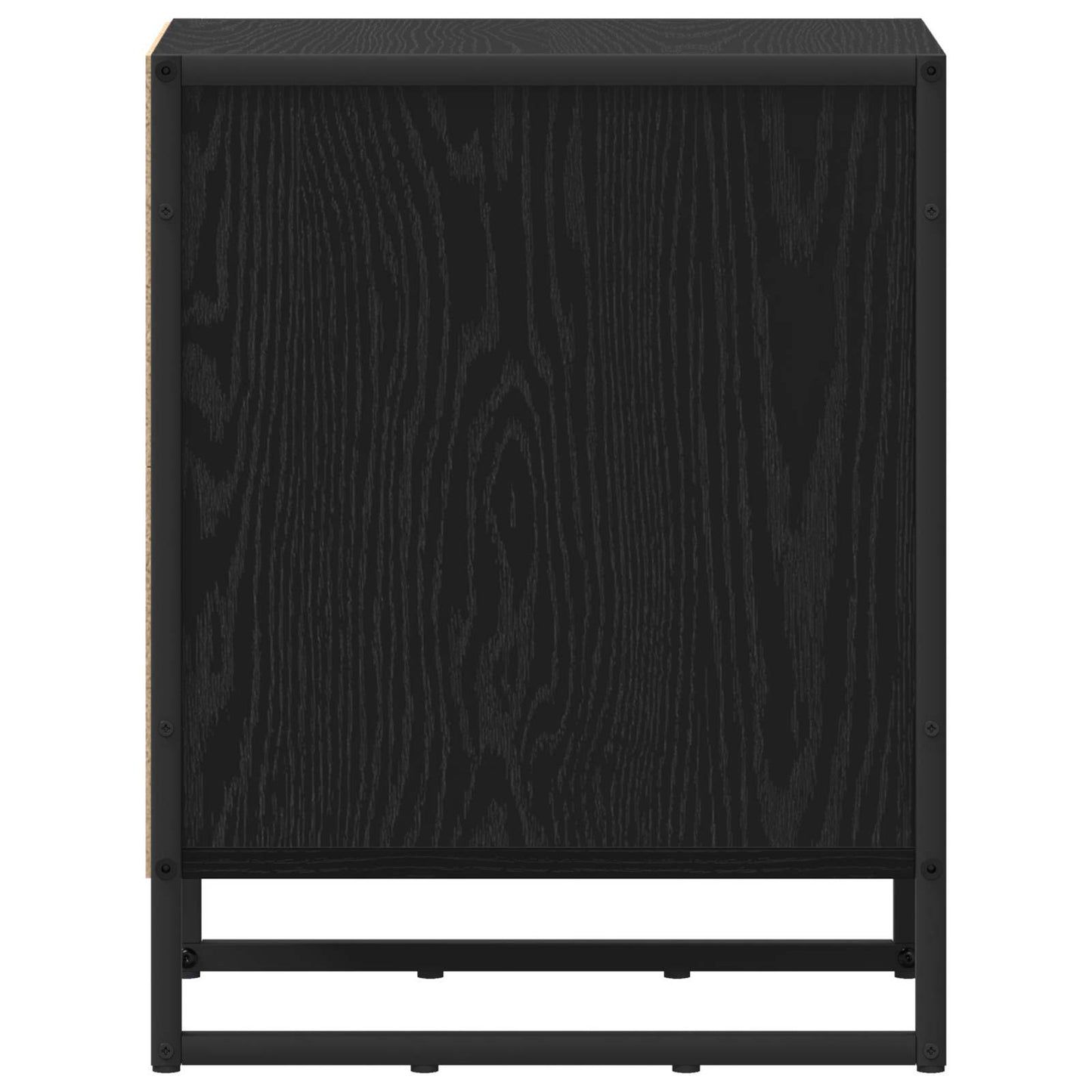 Nachttisch 2 stk. Schwarz Eichen-Optik 39,5 x 30 x 50 cm