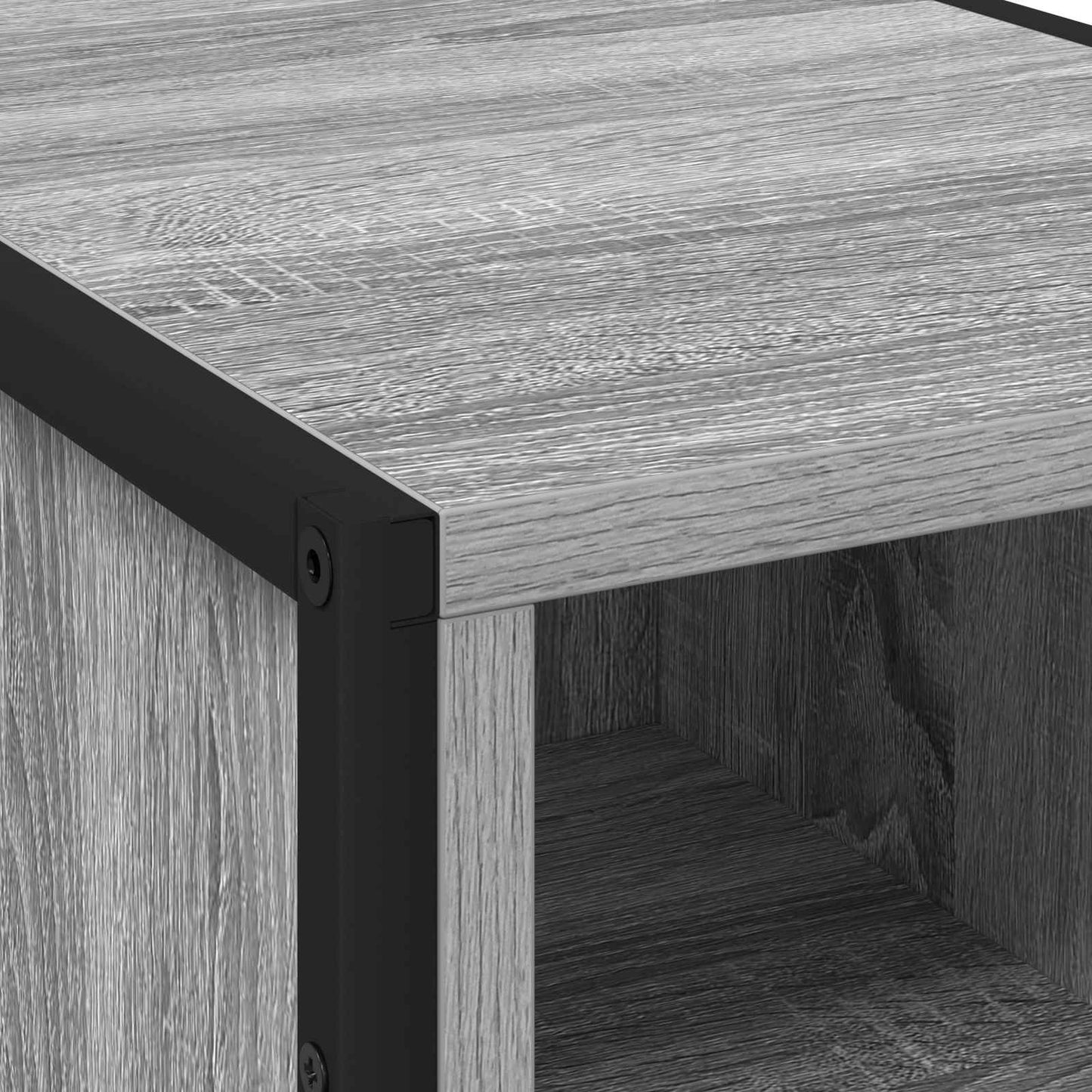Nachttisch 2 stk. Graues Sonoma 39,5 x 30 x 50 cm Holzwerkstoff