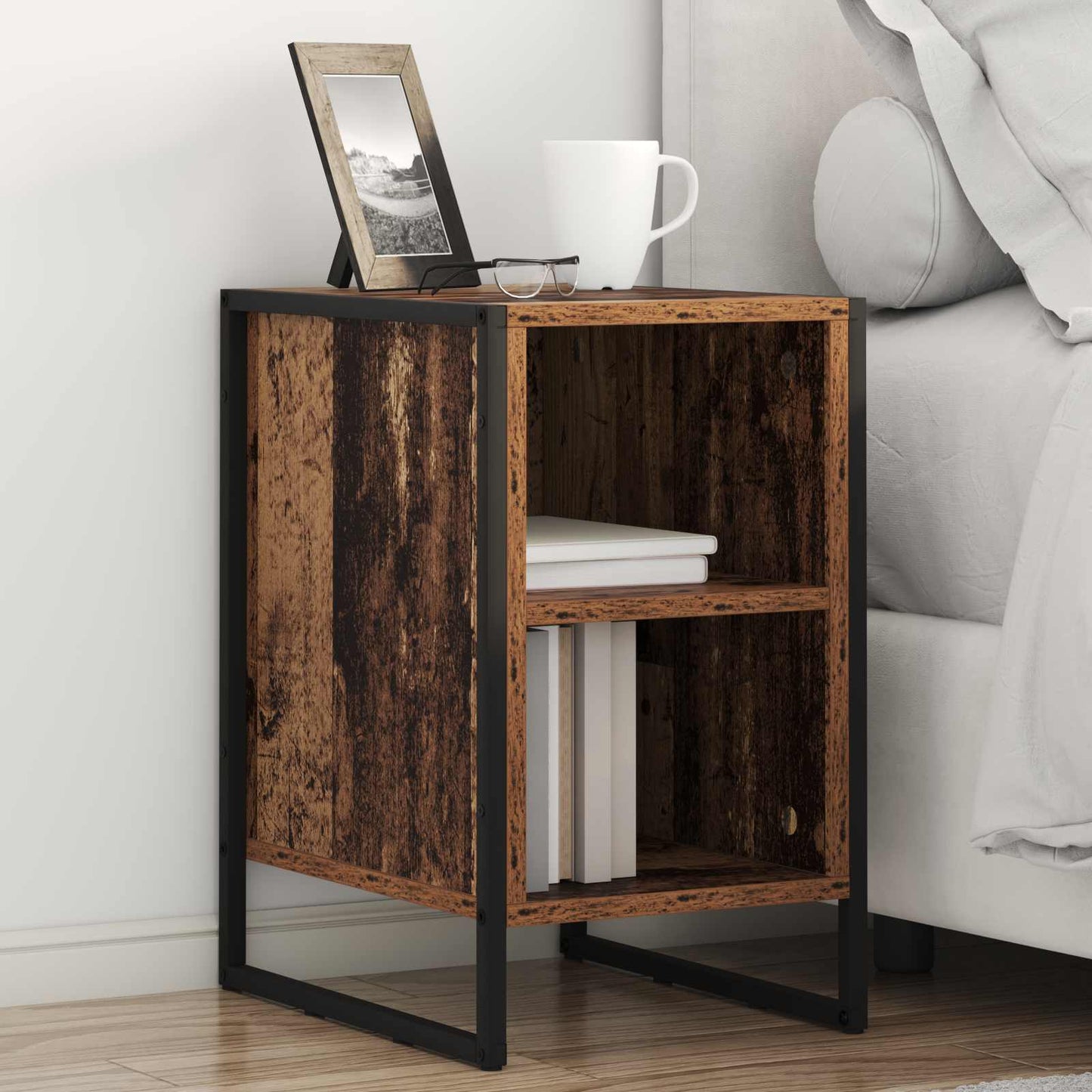 Nachttisch Altholz 39,5 x 30 x 50 cm Holzwerkstoff