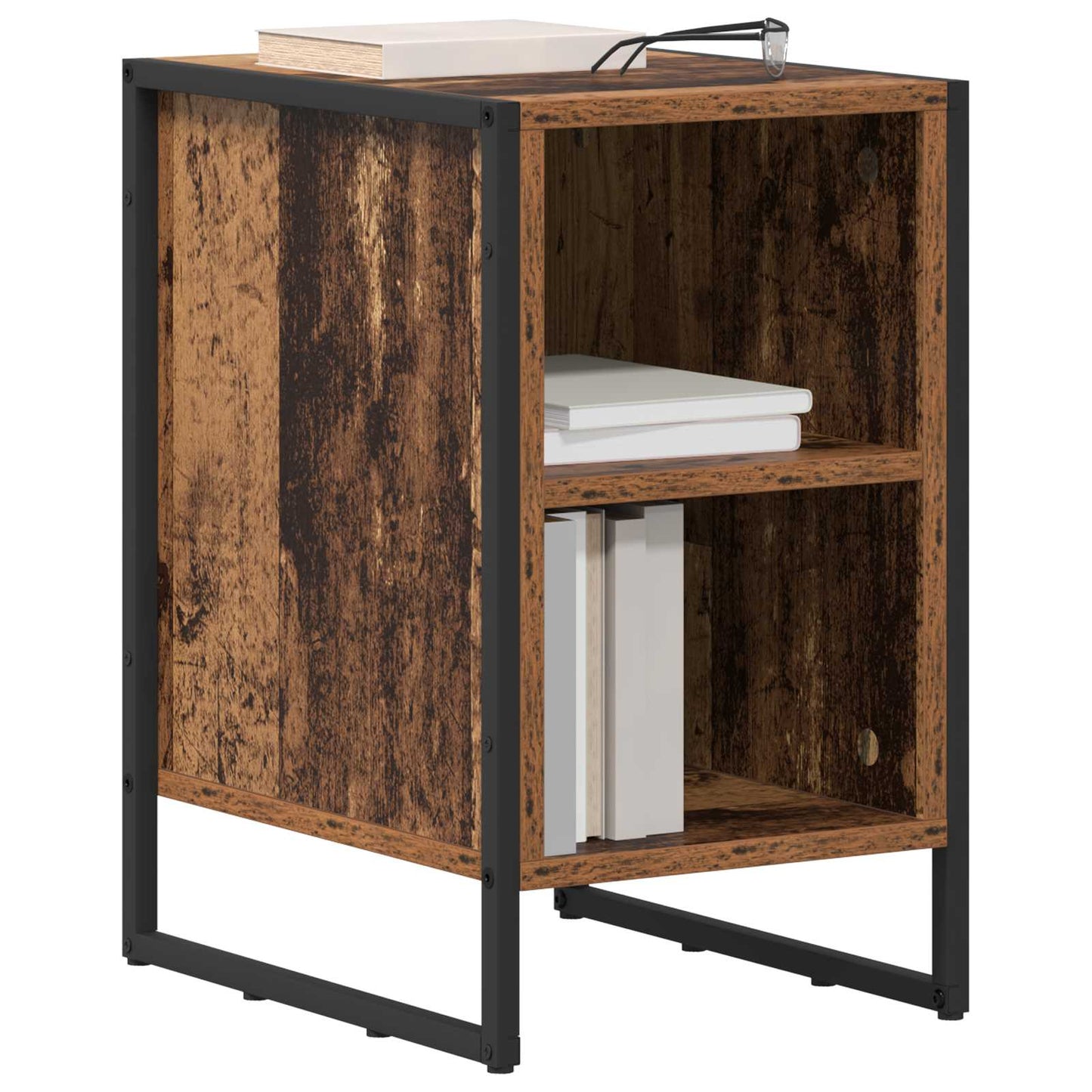 Nachttisch 2 stk. Altholz 39,5 x 30 x 50 cm Holzwerkstoff