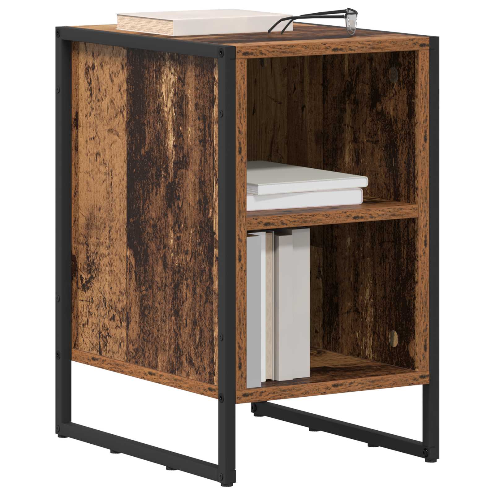 Nachttisch 2 stk. Altholz 39,5 x 30 x 50 cm Holzwerkstoff