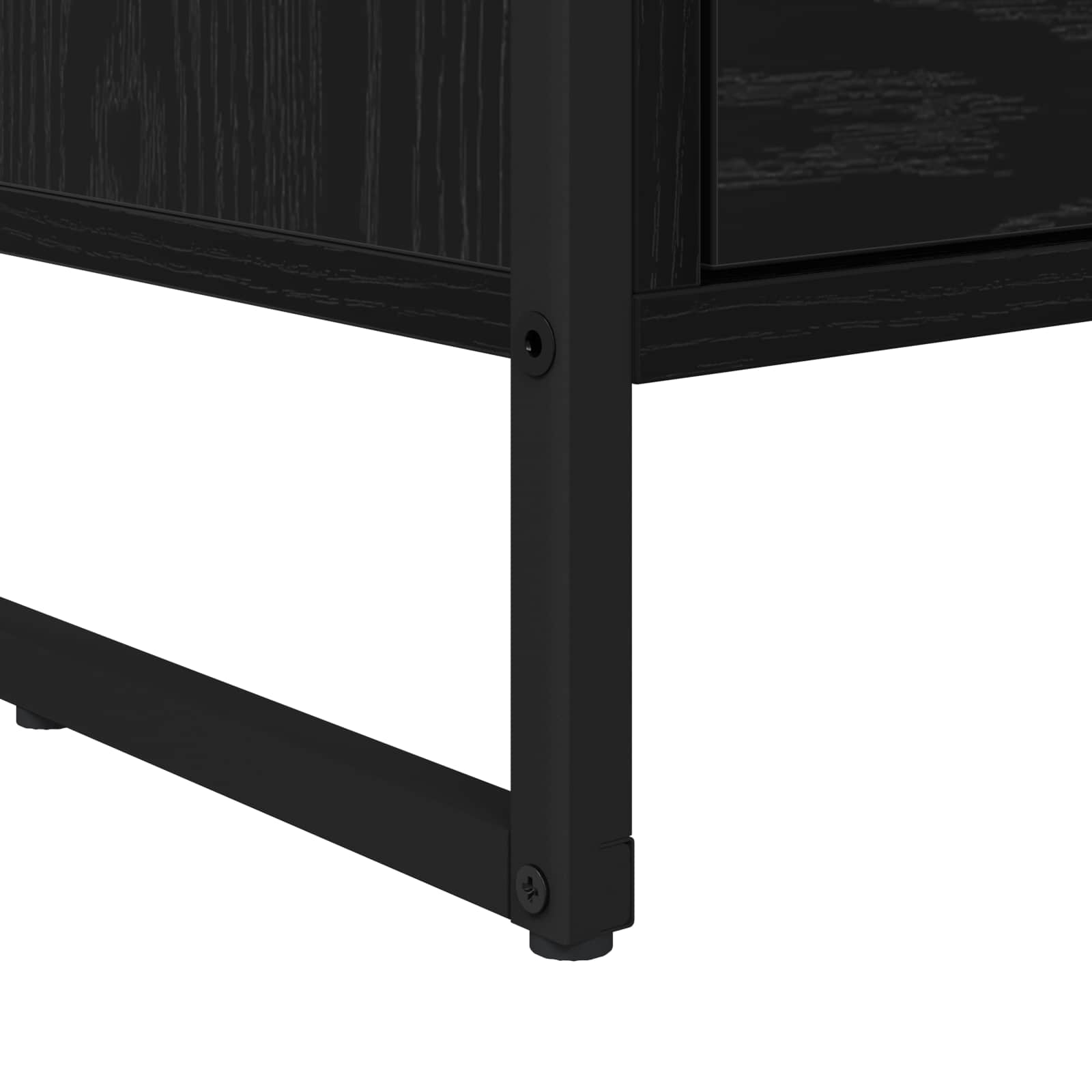 Nachttisch 2 stk. Schwarz Eichen-Optik 39,5 x 30 x 50 cm