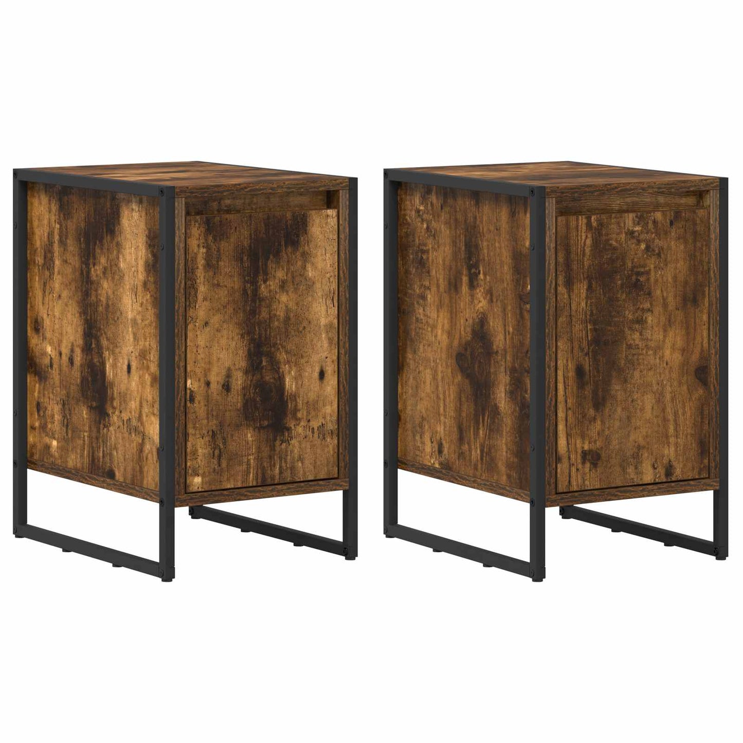 Nachttisch 2 stk. Raucharbe 39,5 x 30 x 50 cm Holzwerkstoff