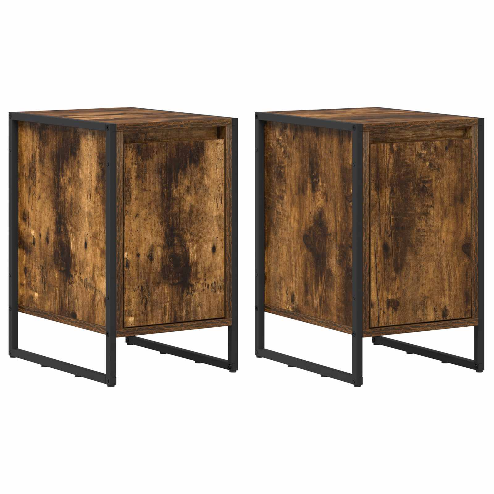 Nachttisch 2 stk. Raucharbe 39,5 x 30 x 50 cm Holzwerkstoff