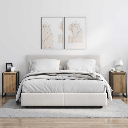 Nachttisch 2 stk. Artisan-Eiche 39,5 x 30 x 50 cm Holzwerkstoff