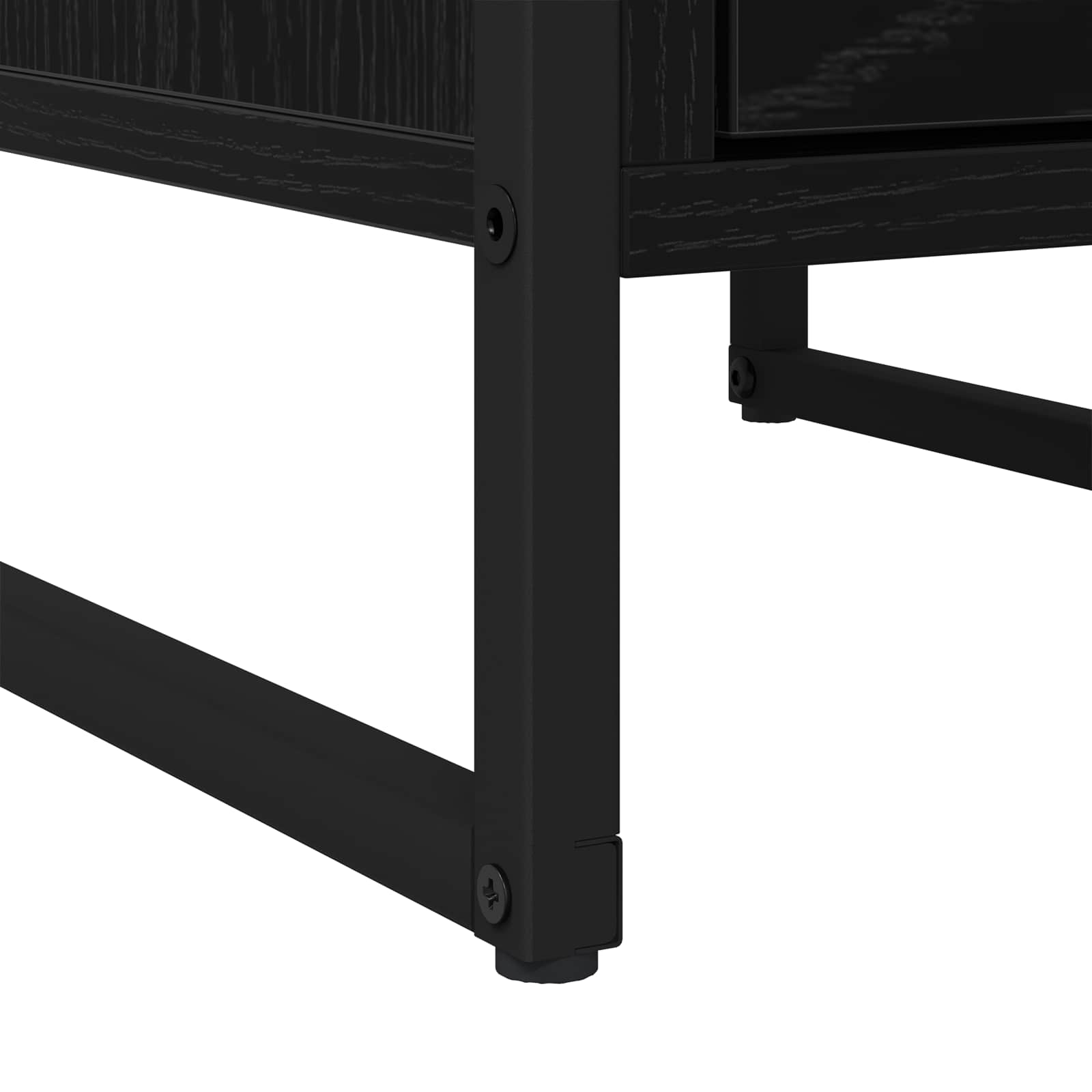Nachttisch 2 stk. Schwarz Eichen-Optik 39,5 x 30 x 50 cm