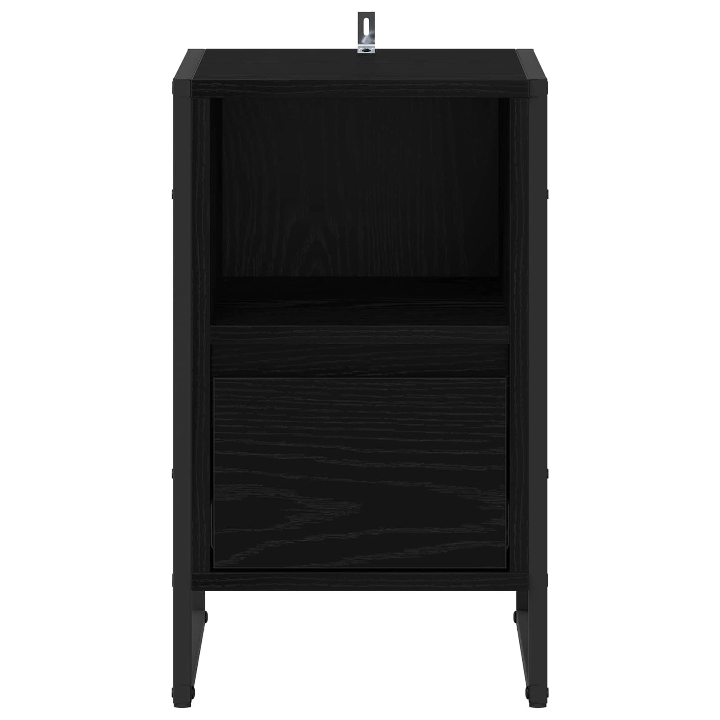 Nachttisch 2 stk. Schwarz Eichen-Optik 39,5 x 30 x 50 cm