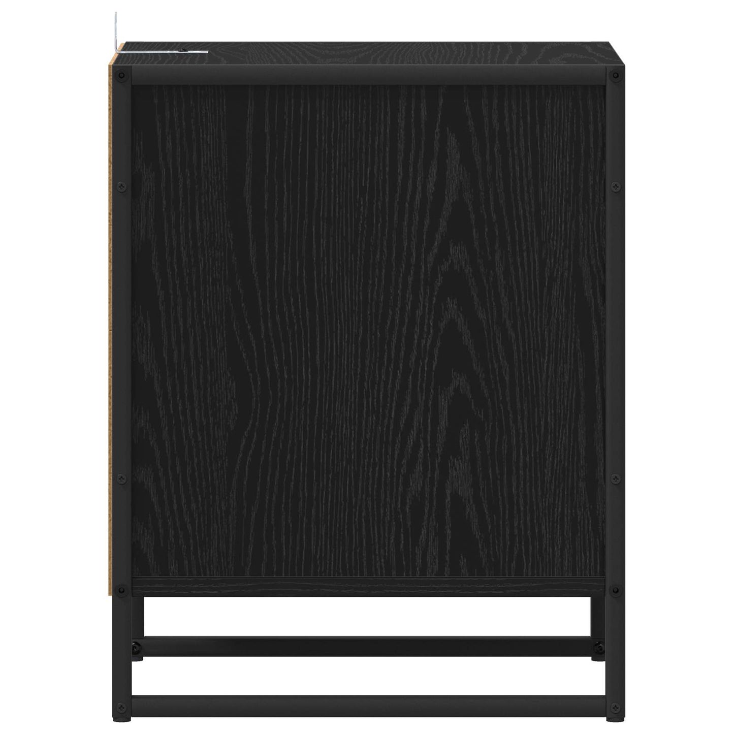 Nachttisch 2 stk. Schwarz Eichen-Optik 39,5 x 30 x 50 cm