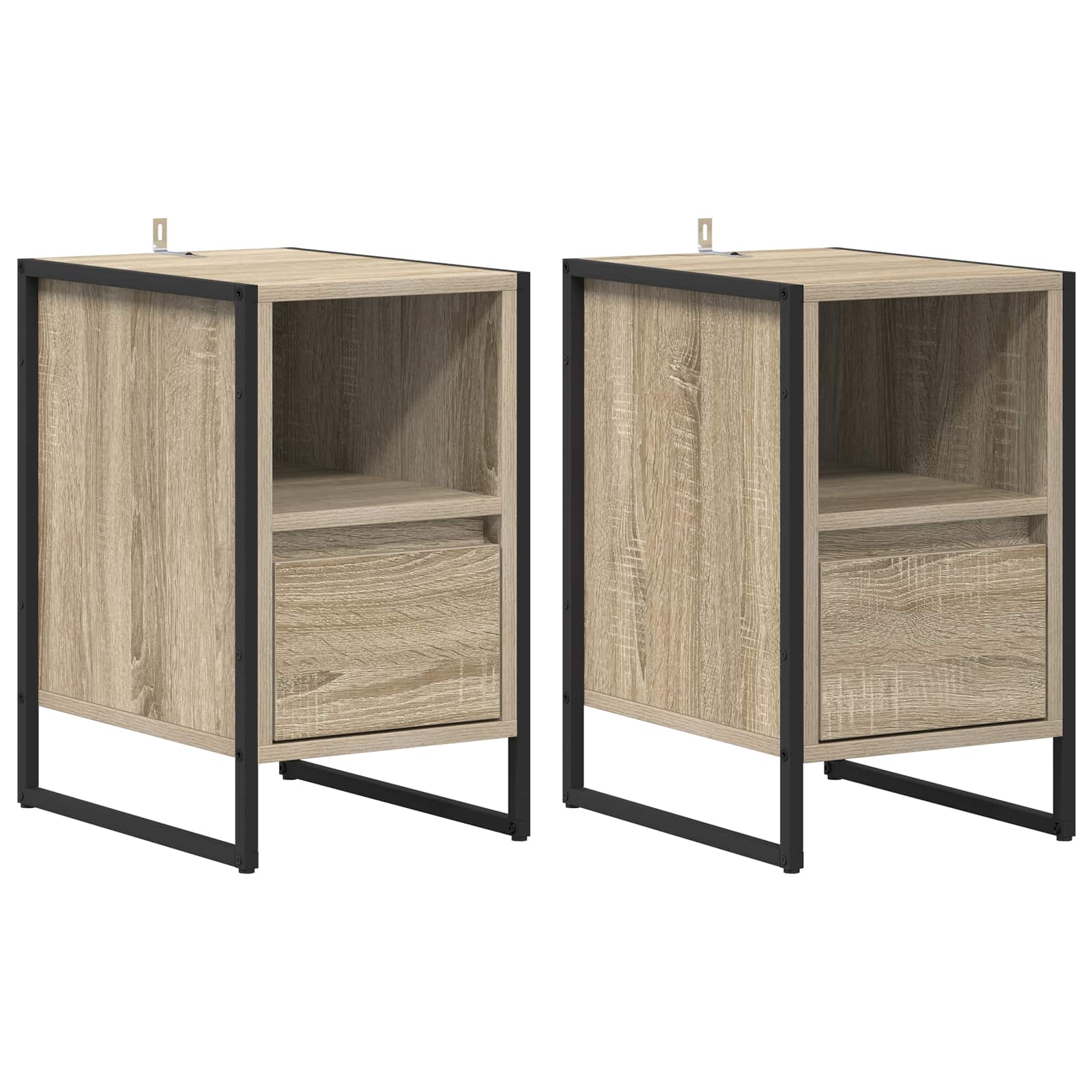 Nachttisch 2 stk. Sonoma 39,5 x 30 x 50 cm Holzwerkstoff