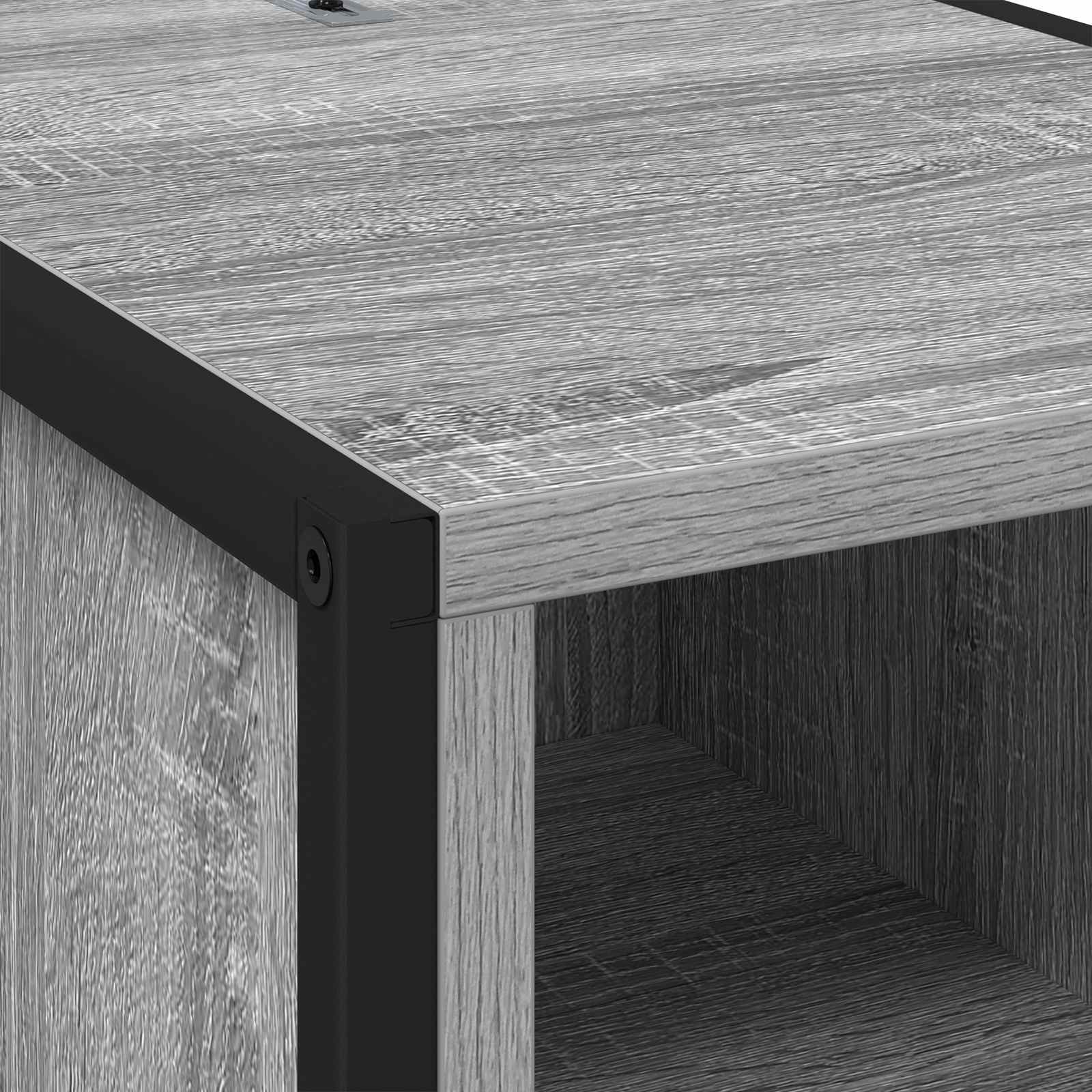 Nachttisch 2 stk. Graues Sonoma 39,5 x 30 x 50 cm Holzwerkstoff
